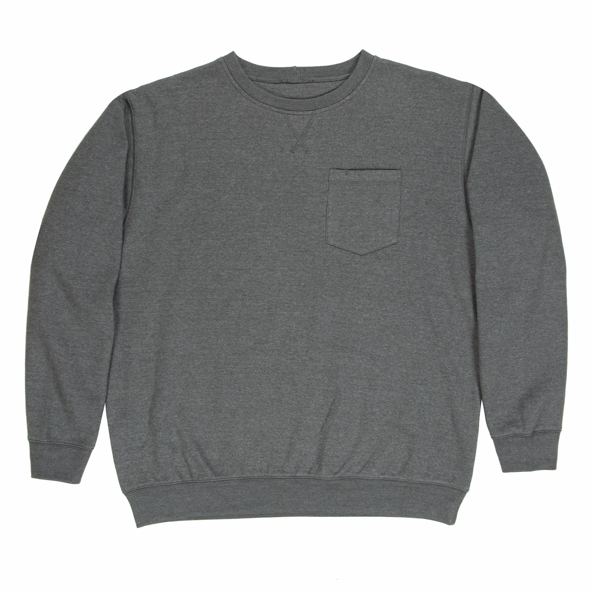 Berne Mens Graphite Cotton Blend Appalachian Crewneck Urban Style Reinforced Collar