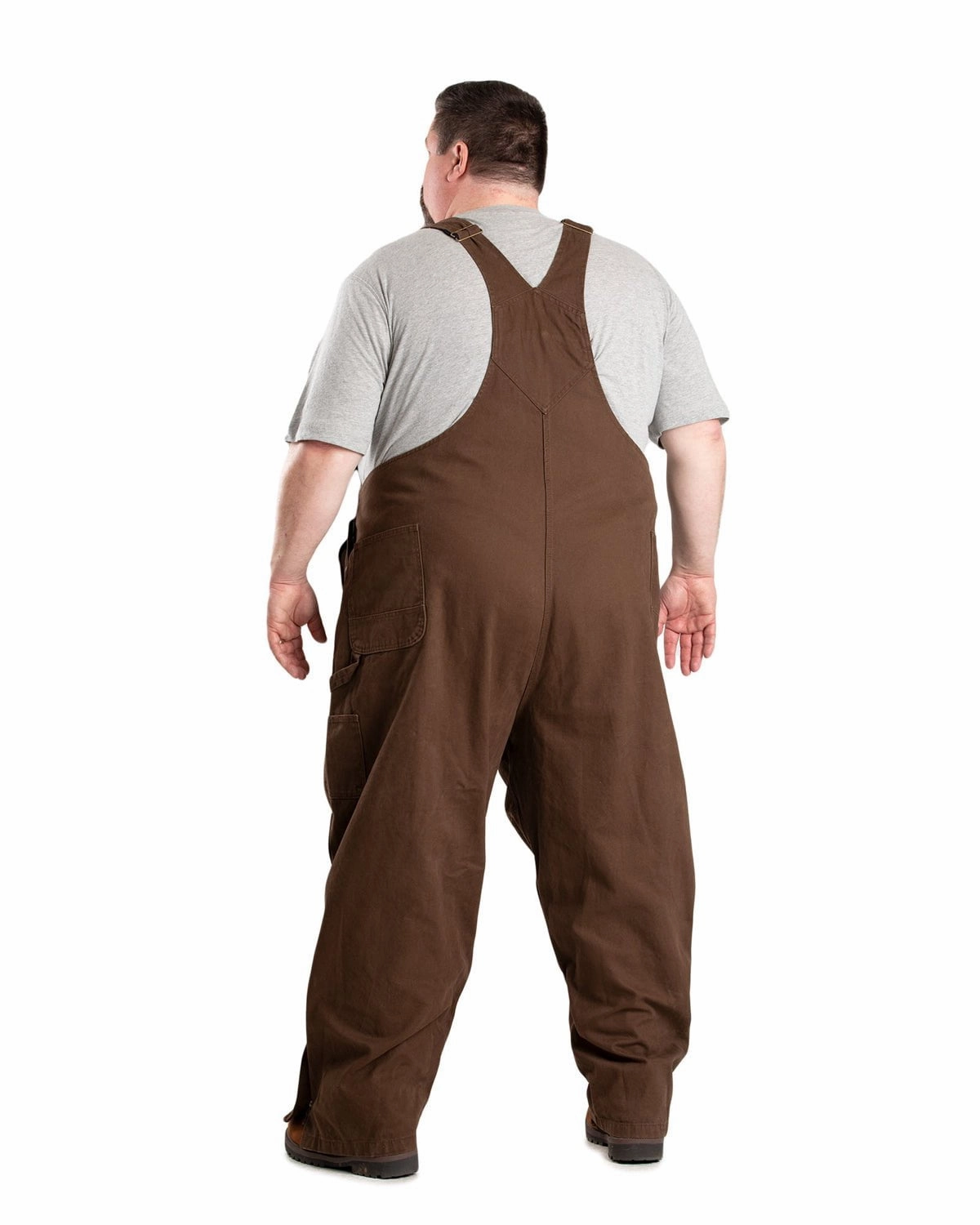 Rainy Day Berne Mens Heartland Unlined Washed Duck Bark 100% Cotton Bib Overall