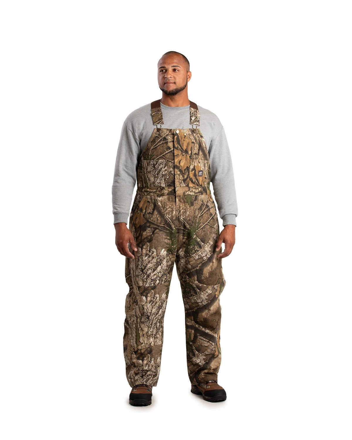Berne Mens Heritage Insulated Duck Realtree Apx 100% Cotton Bib Overall Noise Free Movement
