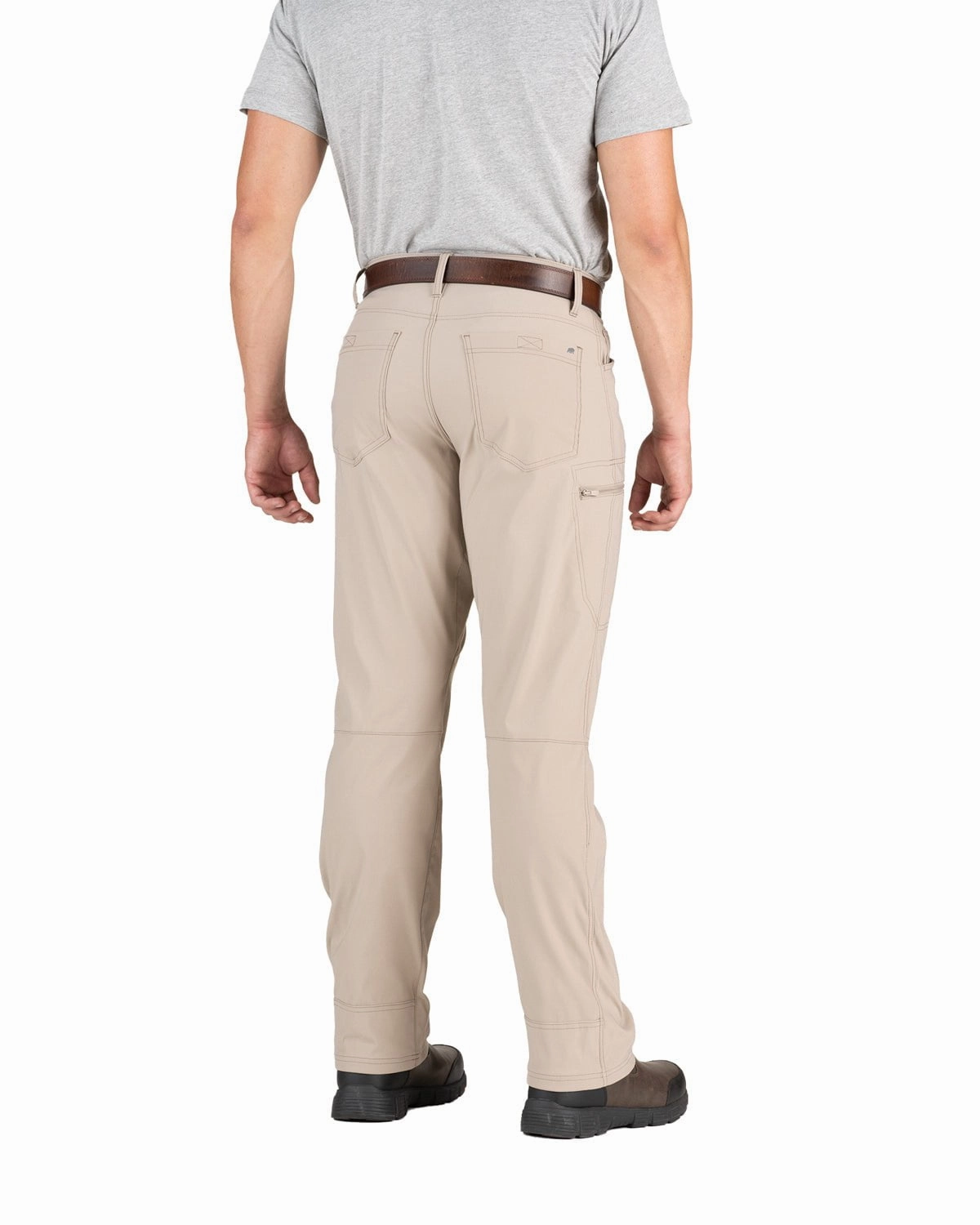 Ultimate Comfort Anti Pilling Textile Berne Mens Lightweight Flex Pro Beige Nylon Blend Pants