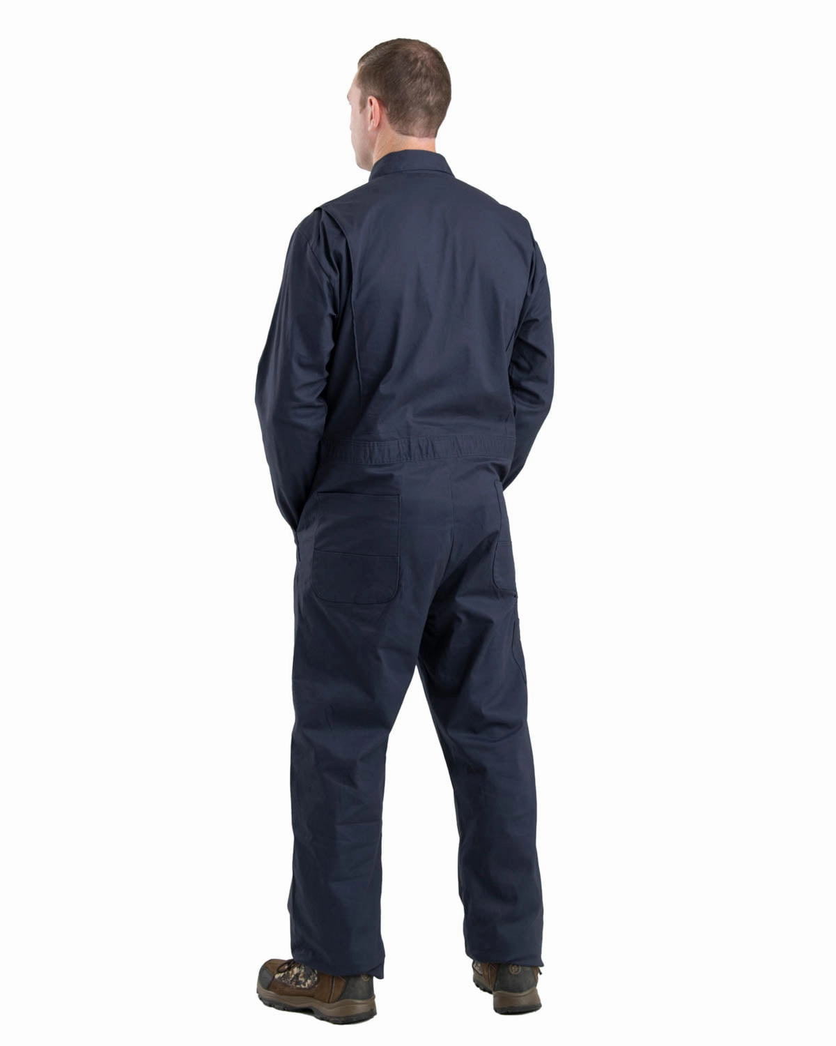 NonRestrictiveCut Teflon coating Berne Mens Navy 100% Cotton Unlined Coverall