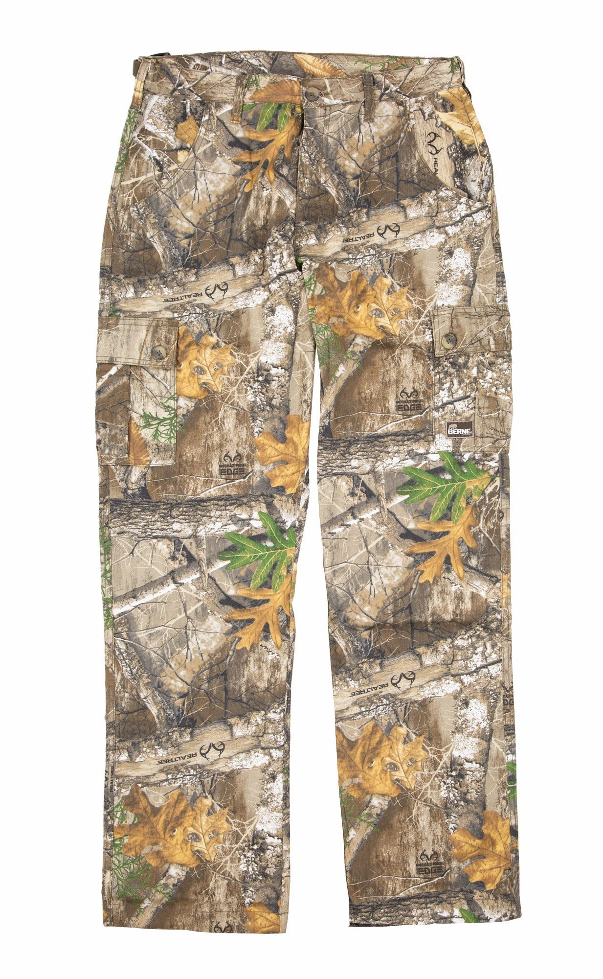 Berne Mens Realtree Edge Cotton Blend Field Pant Functional Fit High Rise