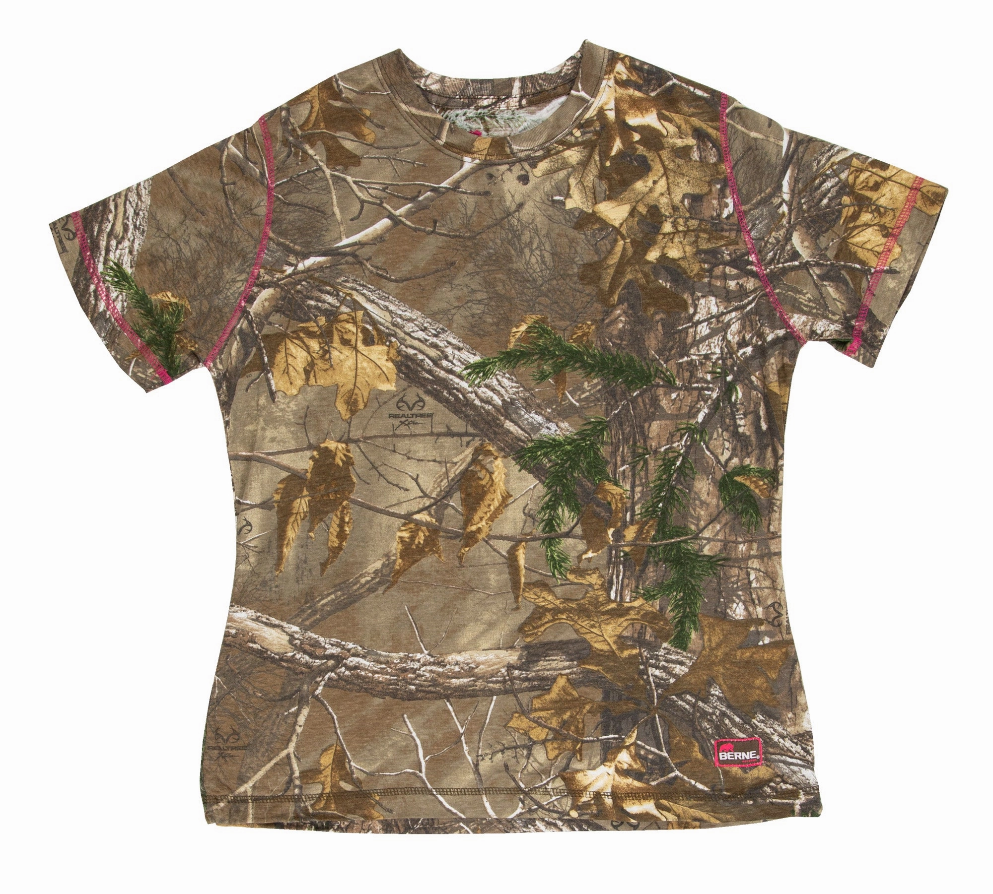 Nautical Look Moisture Wicking Layer Berne Realtree Xtra Polyester Ladies Aspen Short Sleeve Tee S/S