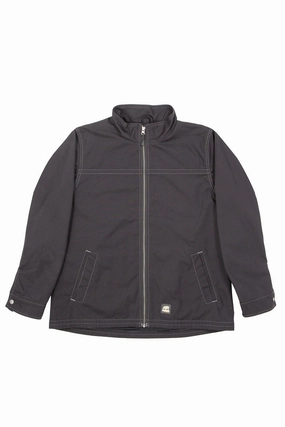 VentilatedPanels Berne Slate Cotton Blend Ladies Lightweight Ripstop Jacket