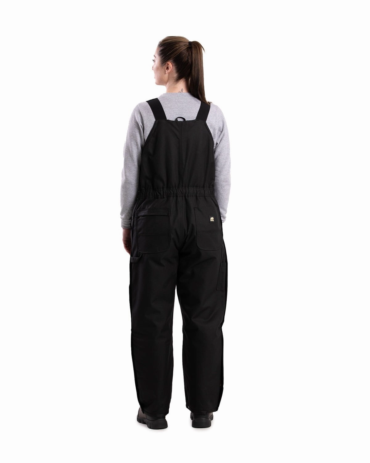 Hydrophobic Treatment Berne Womens Icecap Insulated Black 100% Nylon Bib Overall