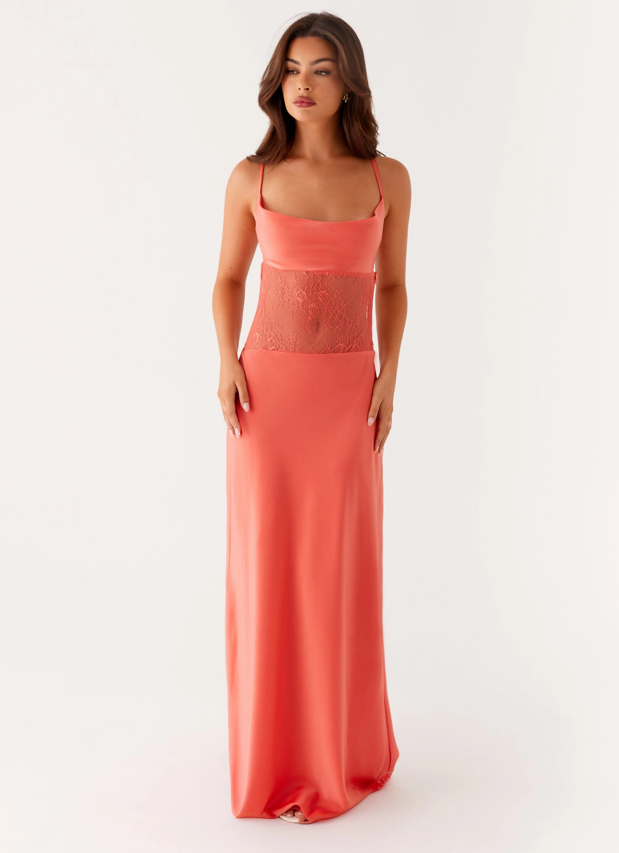 Autumn Jacket Shae Maxi Dress - Tangerine