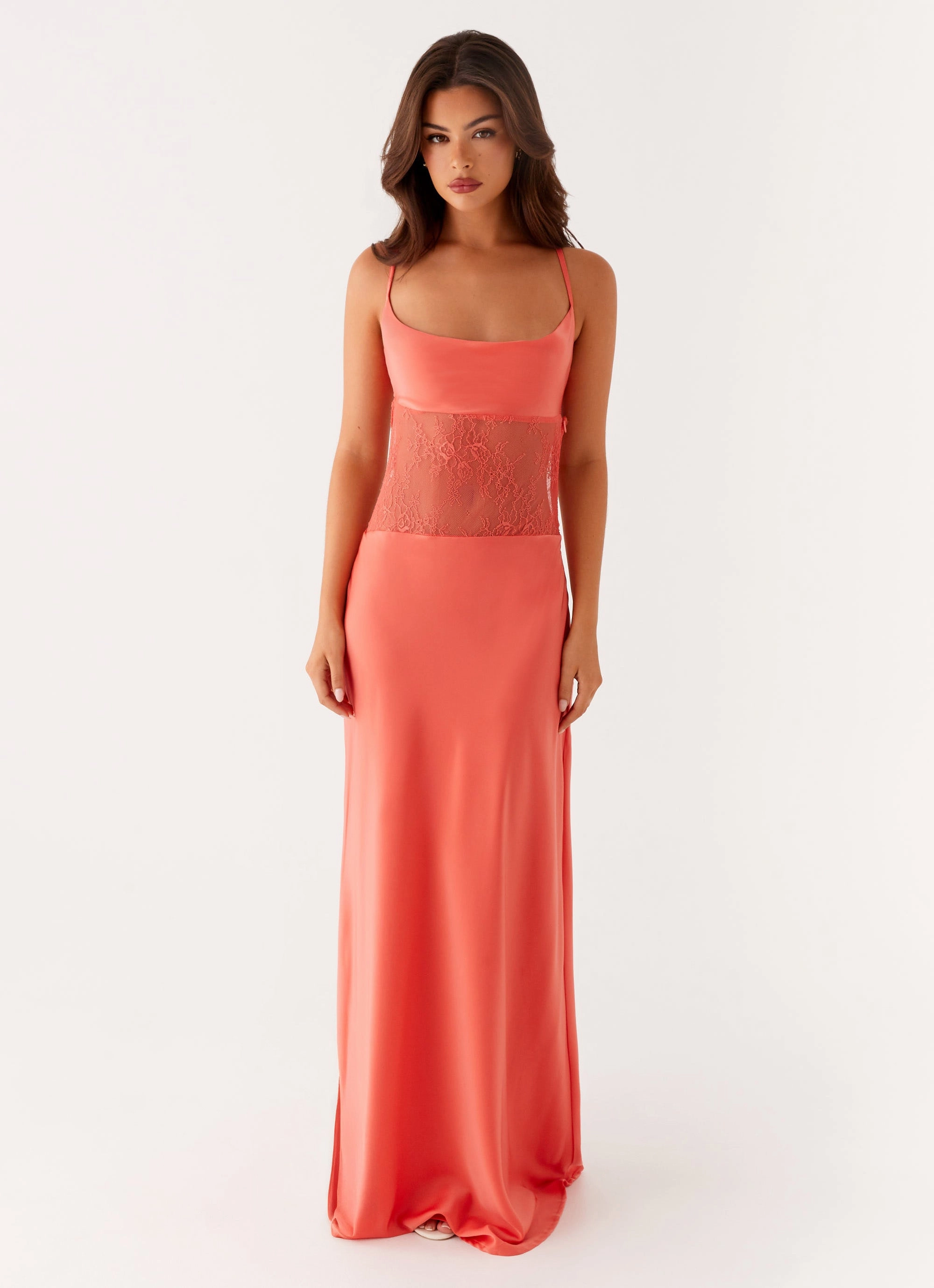 Shae Maxi Dress - Tangerine Charming Fit