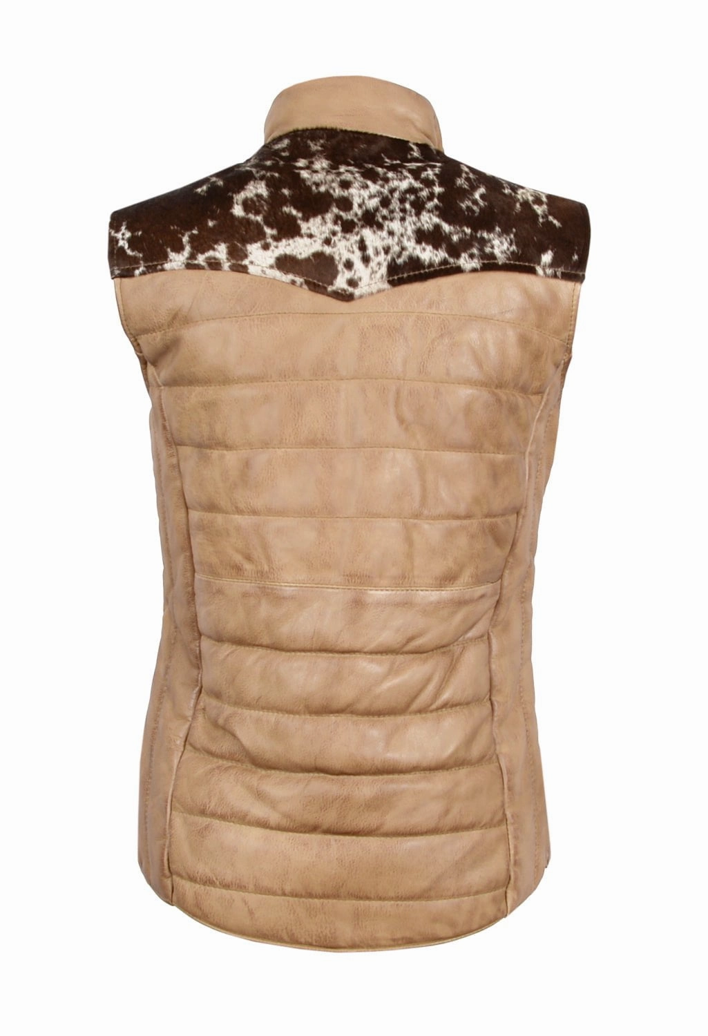 Durable Color Retention STS Ranchwear Womens Adalyn Palomino Leather Leather Vest