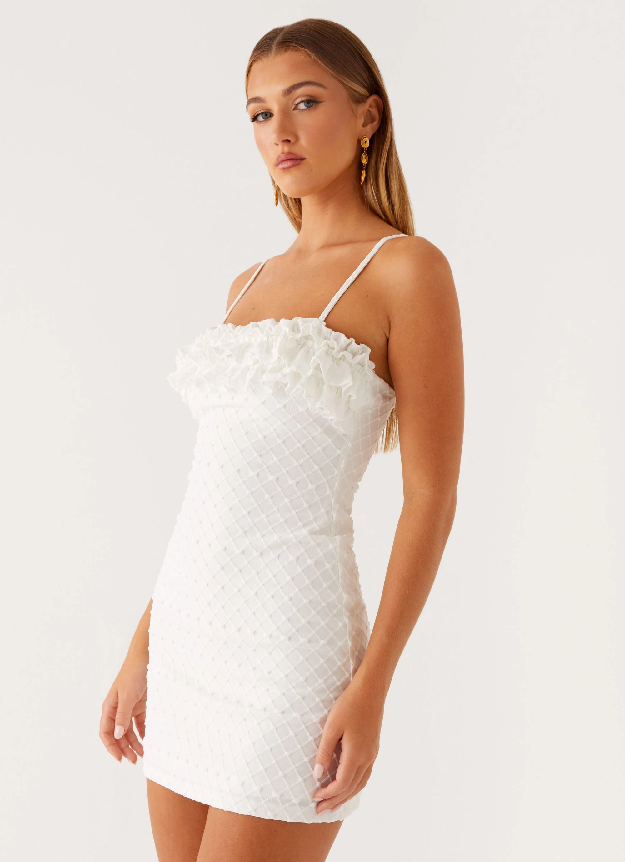 Bowden Mini Dress - Ivory Style Ease