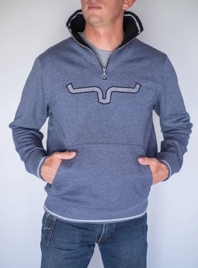 Kimes Ranch Mens Filmore Rusty Heather Cotton blend Hoodie Many Pockets