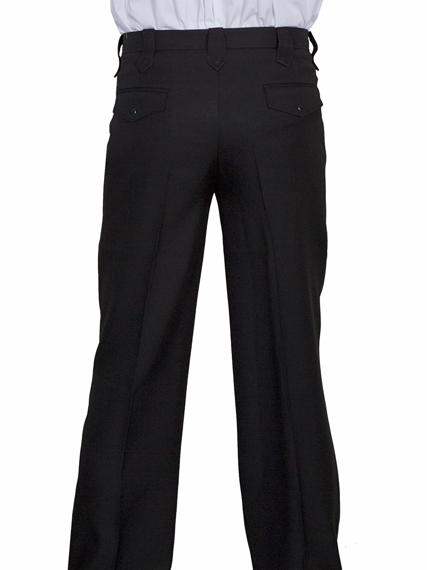 Carbon Infused Fabric Comfortable Leg Scully Mens Black Polyester Trousers