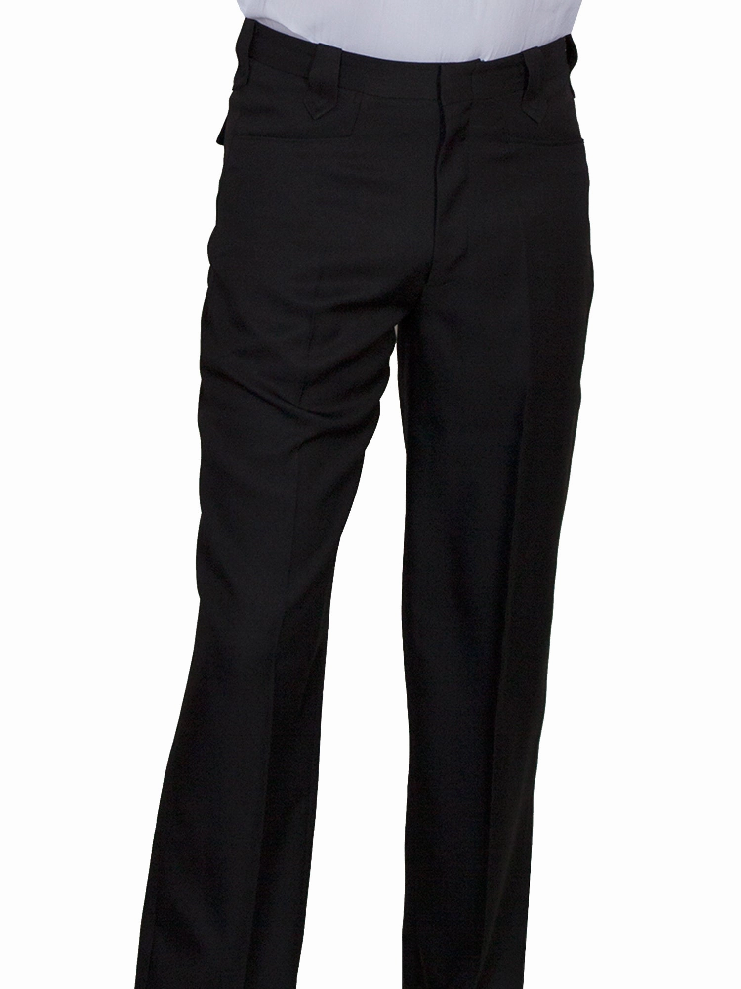 Abrasion Resistant Surface Snag Resistant Fabric Scully Mens Black Polyester Trousers