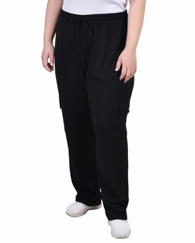 Plus Size Knit Gauze Pants NonSlipInnerGrip