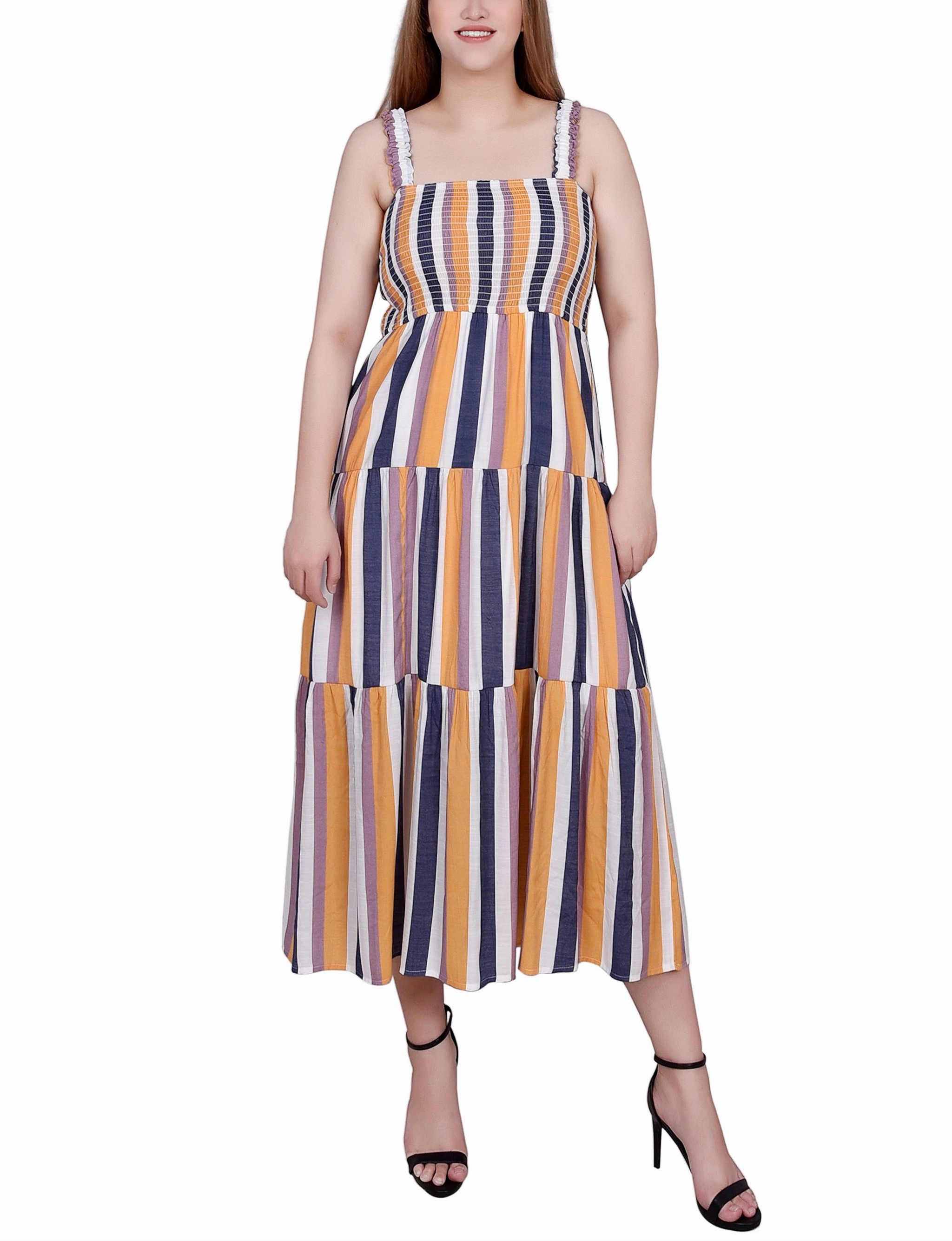 Smocked-Bodice Tiered Dress Spring-Season