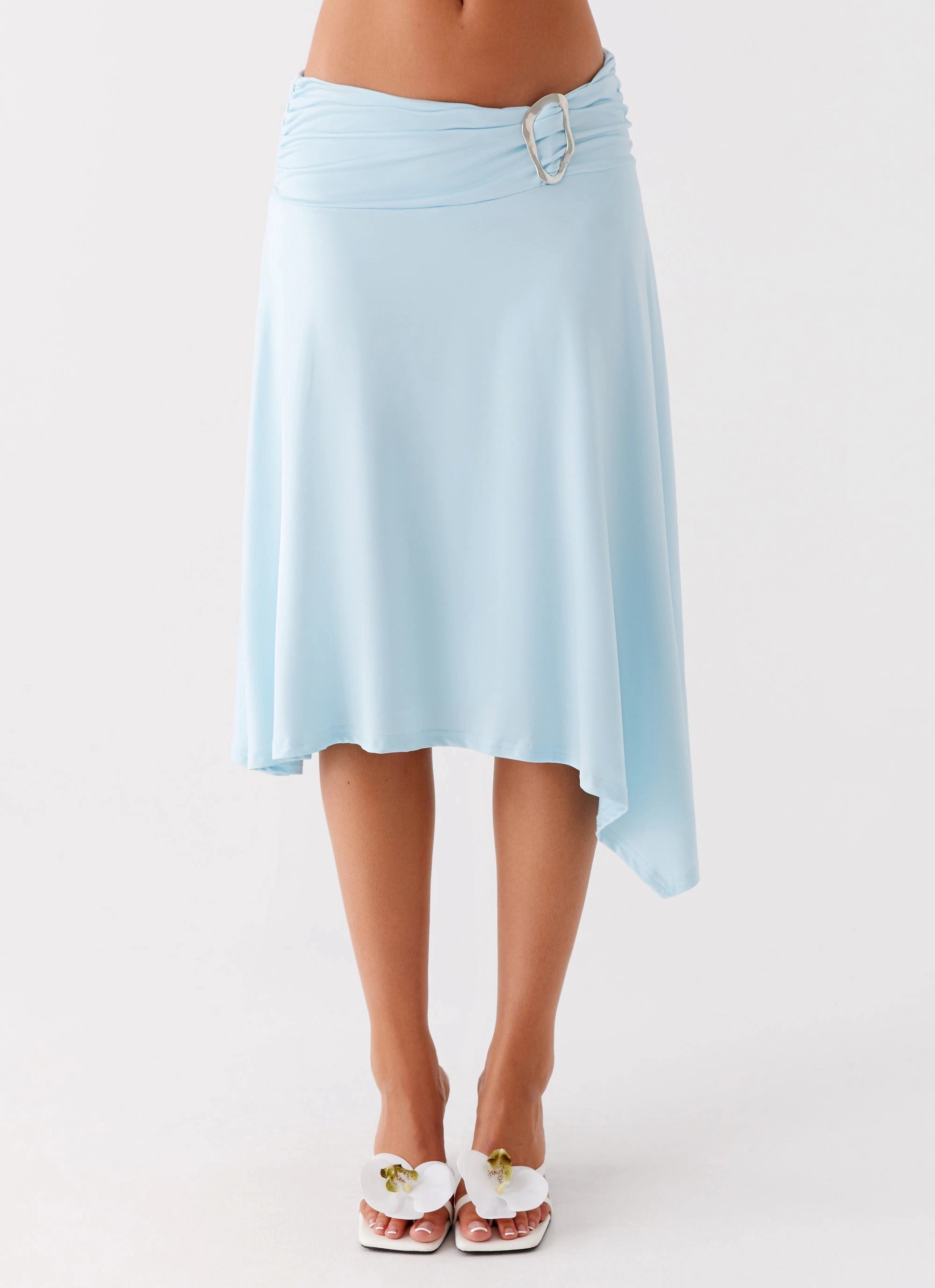 Visual Outfit Brisa Midi Skirt - Turquoise