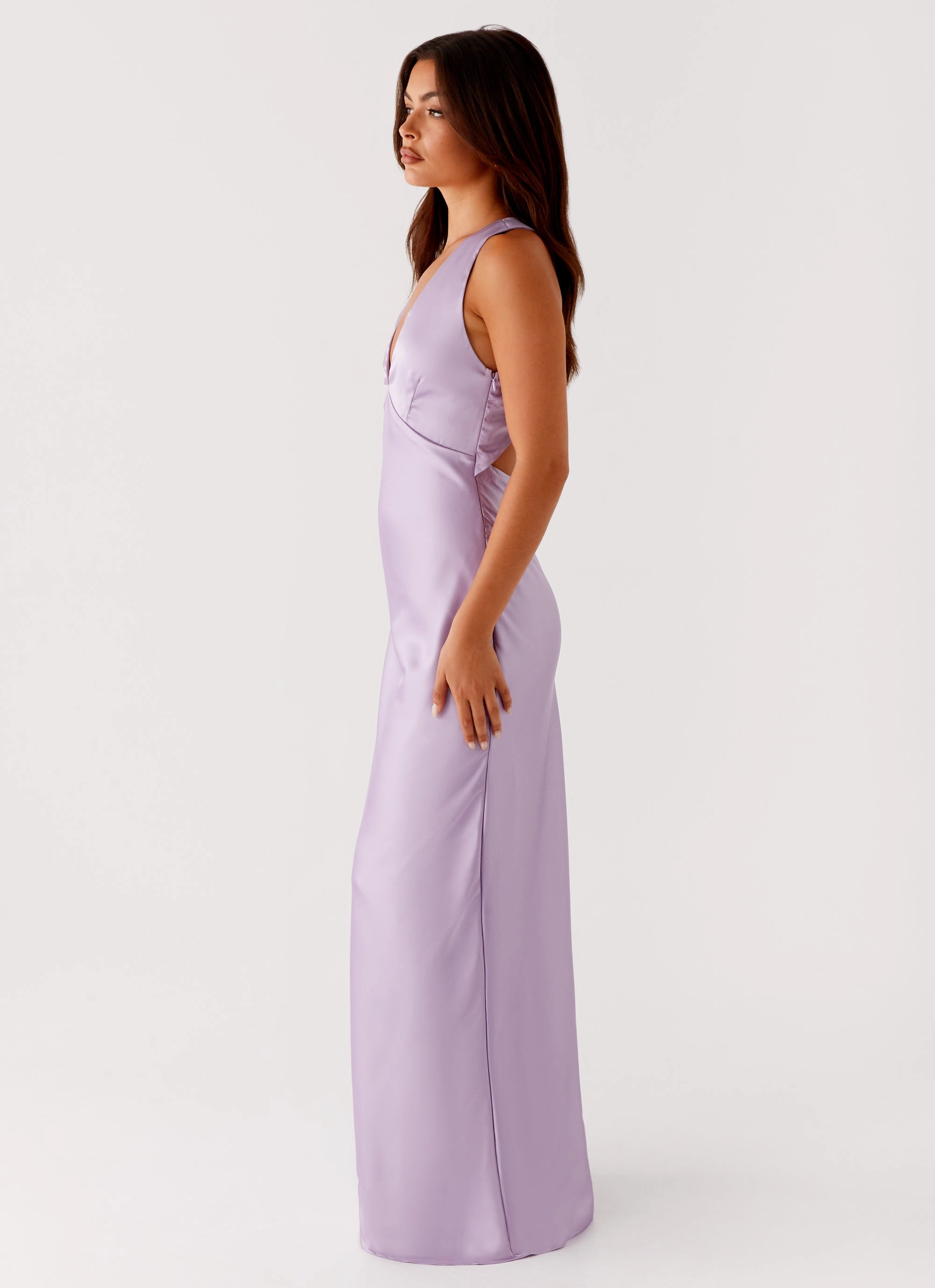 Tulle Flow Seamless Finish Brody Maxi Dress - Lilac