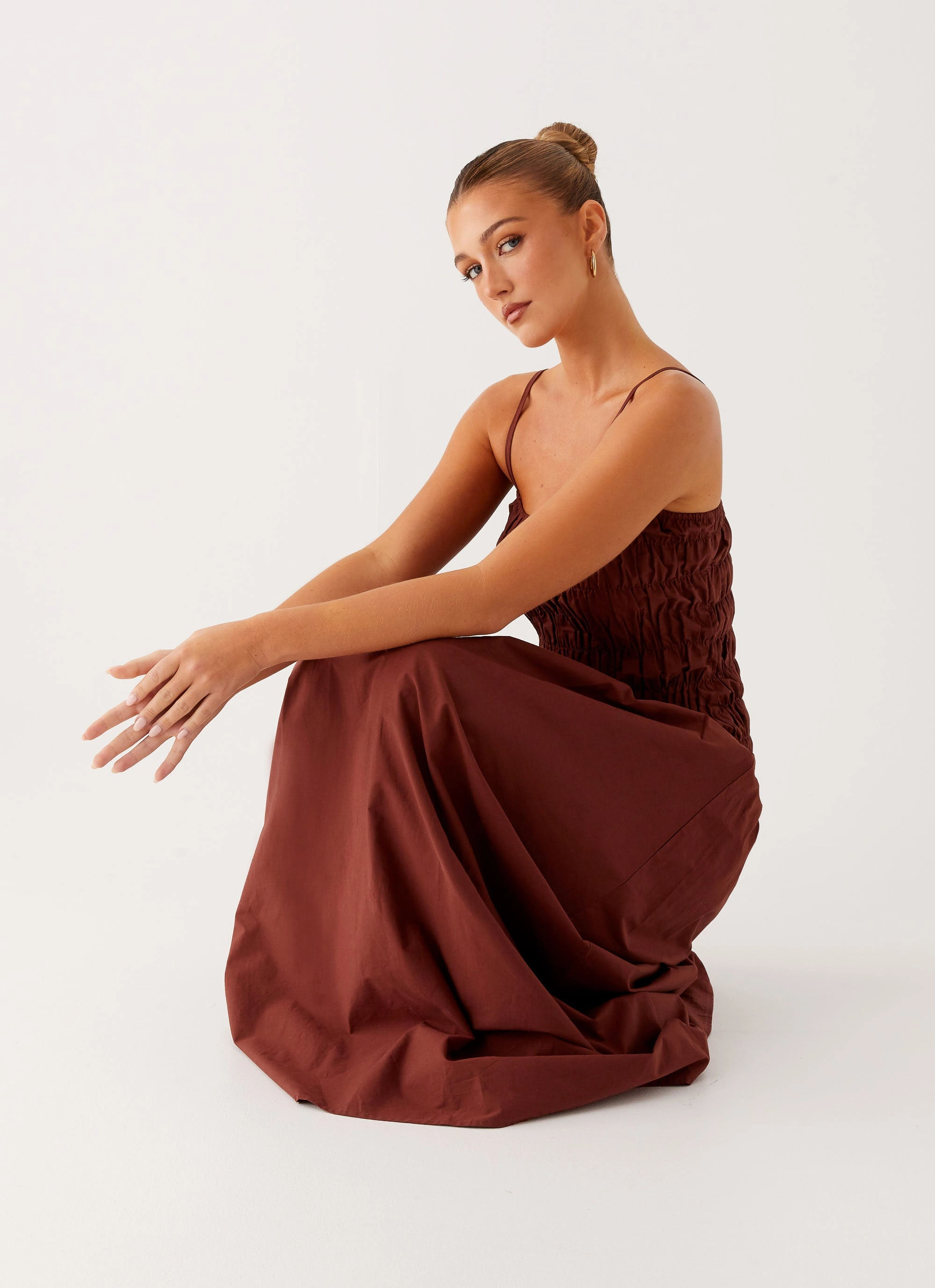 Soft Flow Boho Mood Brooke Maxi Dress - Chocolate