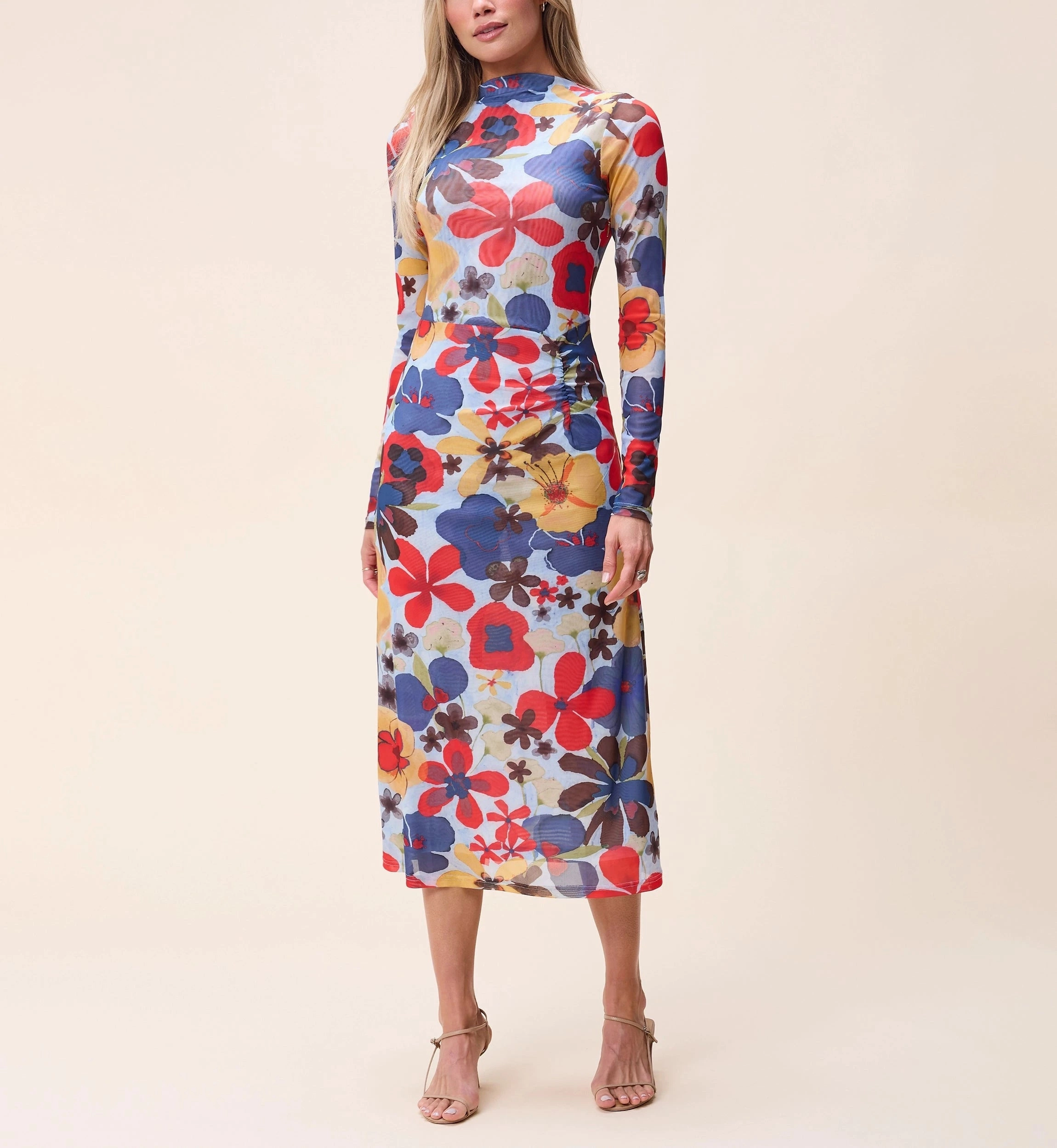 Youthful Look Katya Midi Dress |  Foraged Violets Heather