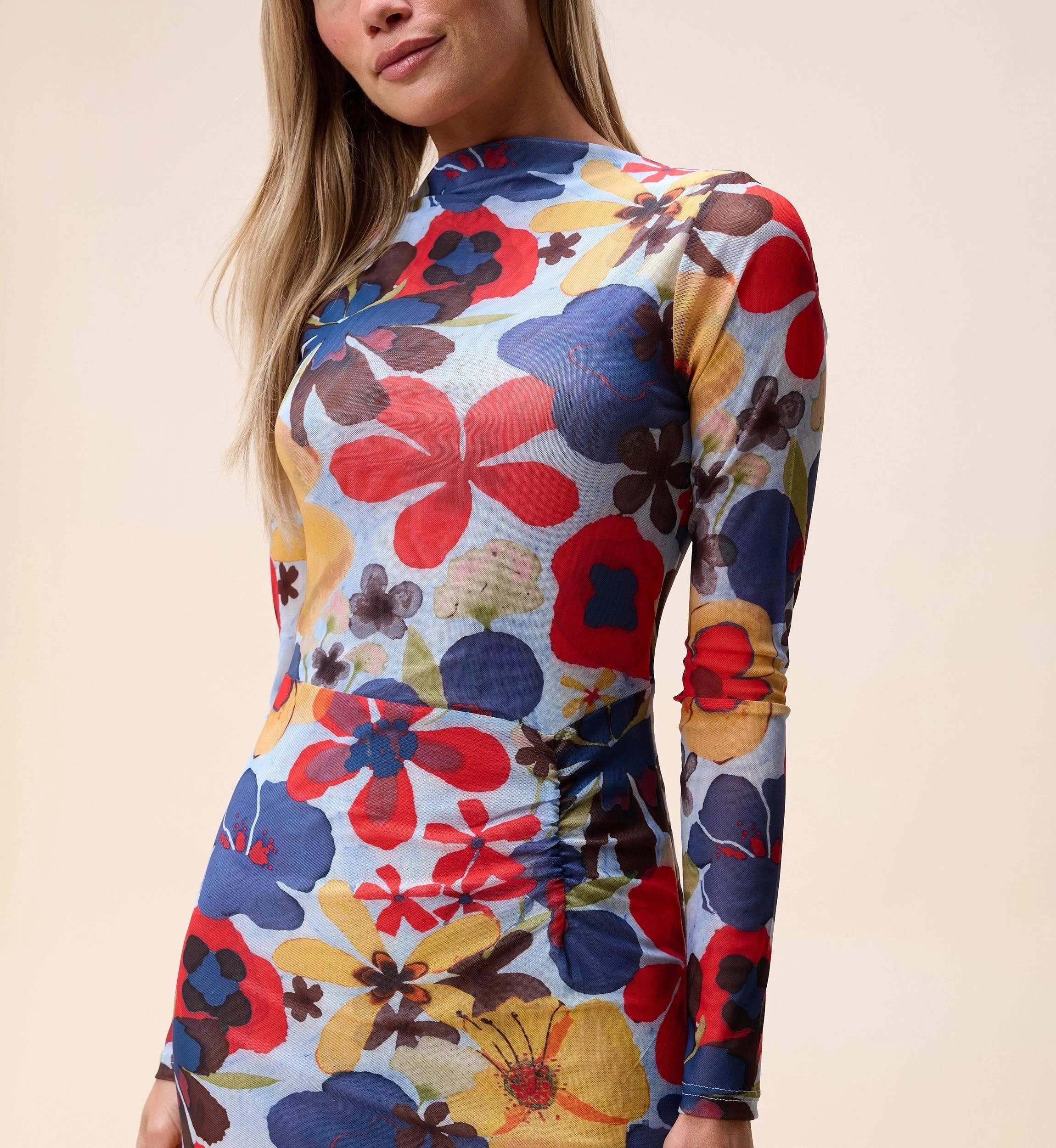 Katya Midi Dress |  Foraged Violets Heather Timeless Wear Metallic Finish