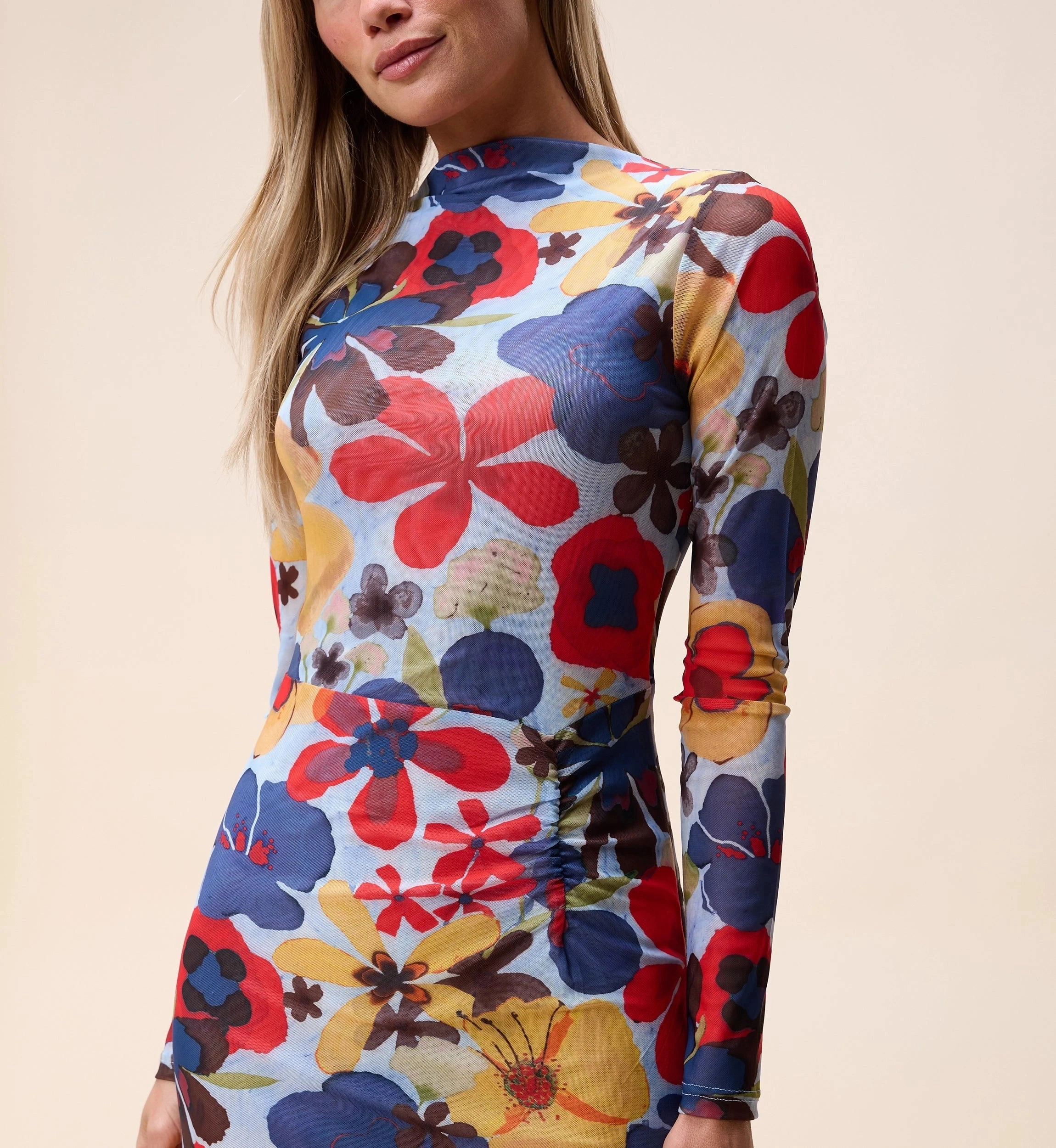 Katya Midi Dress |  Foraged Violets Heather Casual chic dress