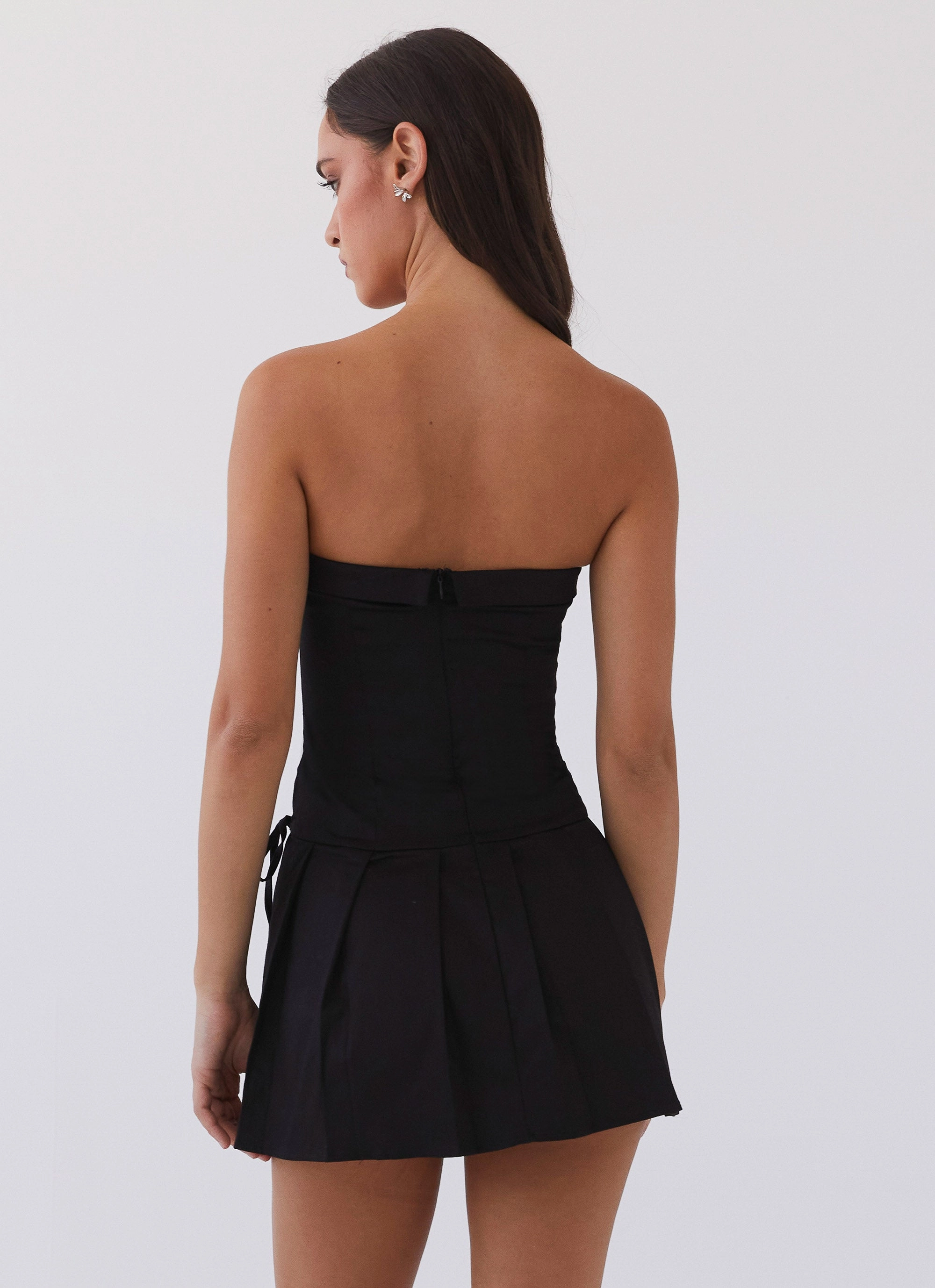 Calling The Shots Mini Dress - Black Chic Balance