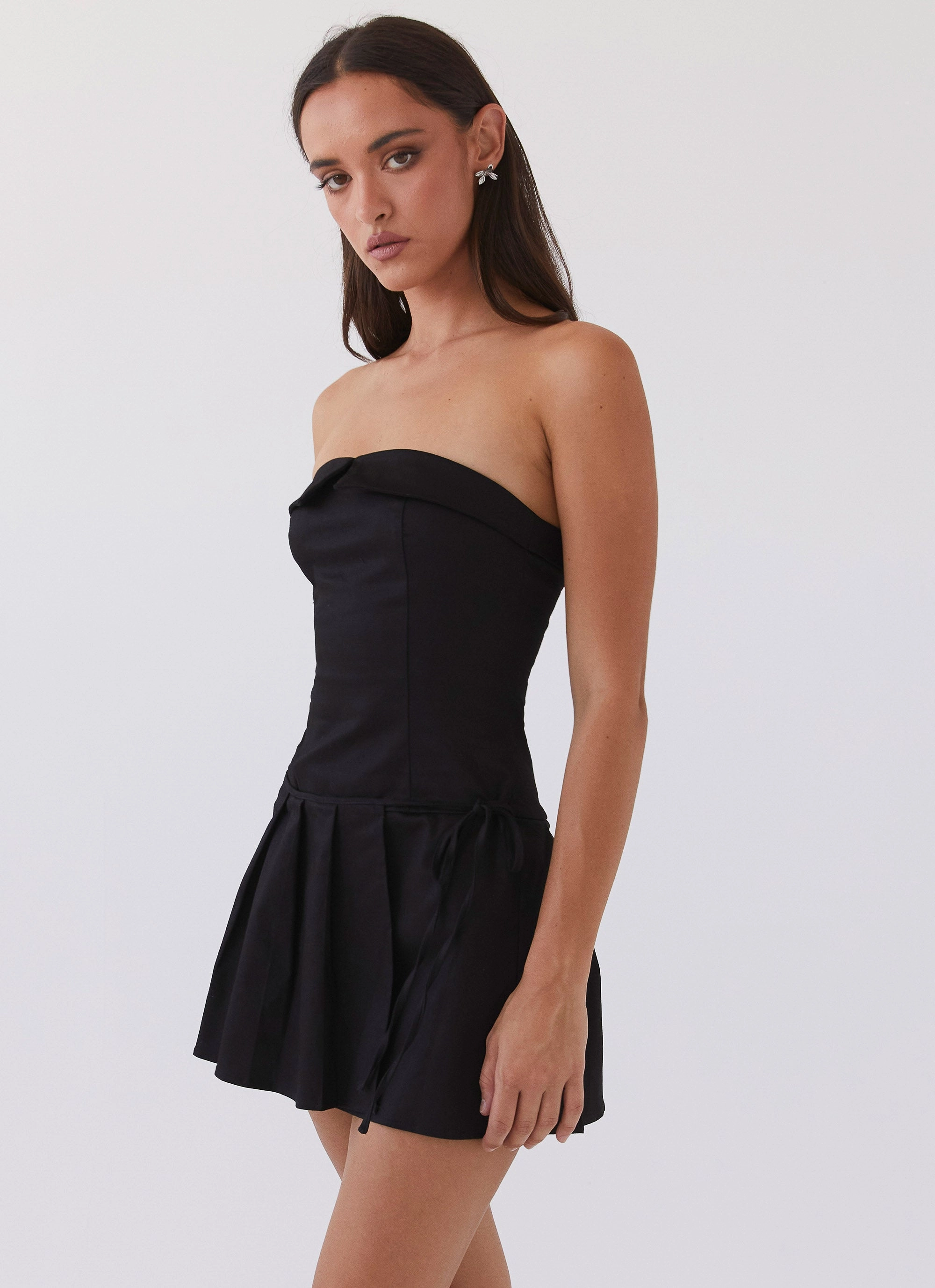AntiPillTreatment Stylish dinner attire Calling The Shots Mini Dress - Black