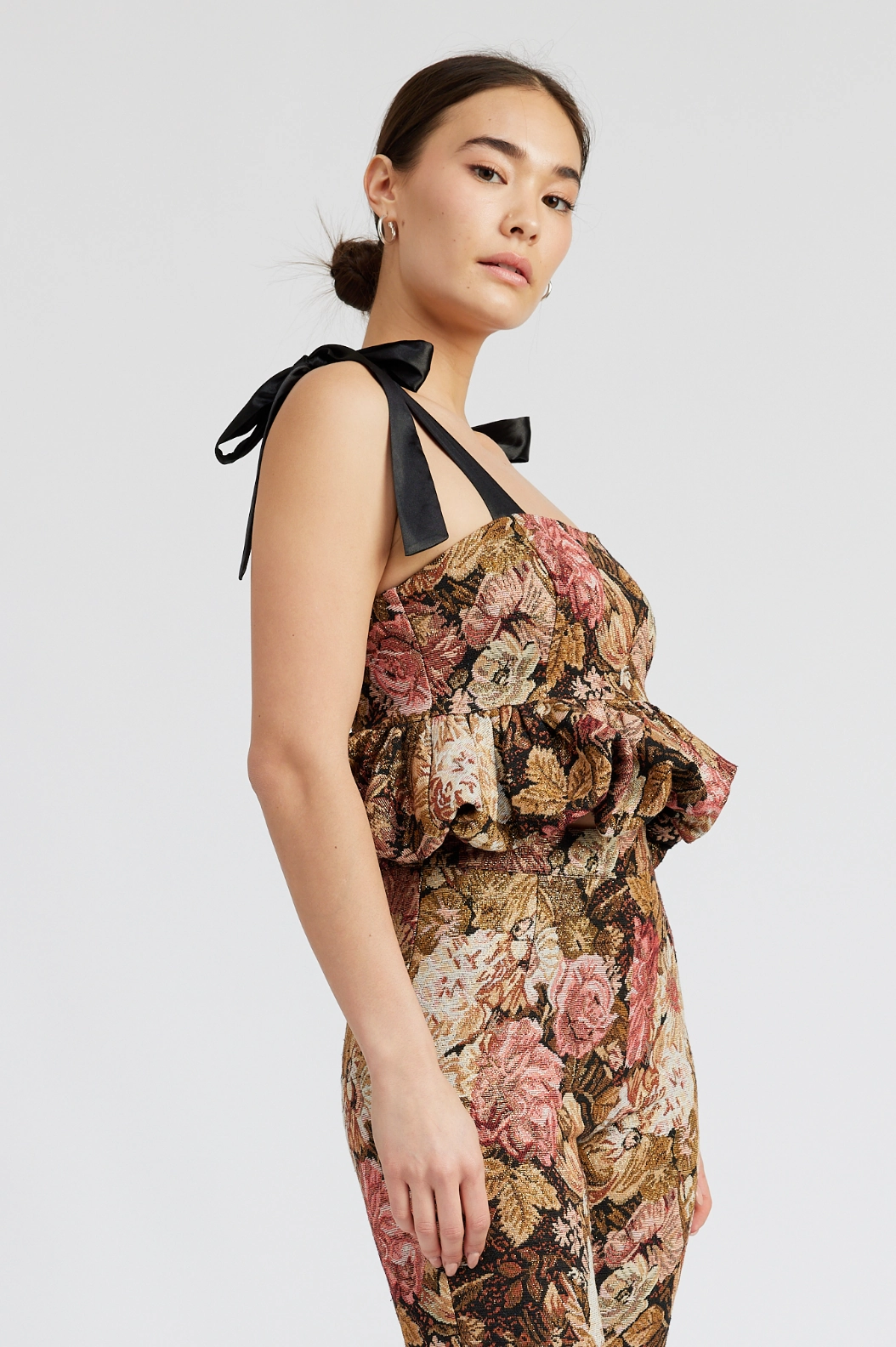 Carey Babydoll Top LongSleeve StainResistantFinish