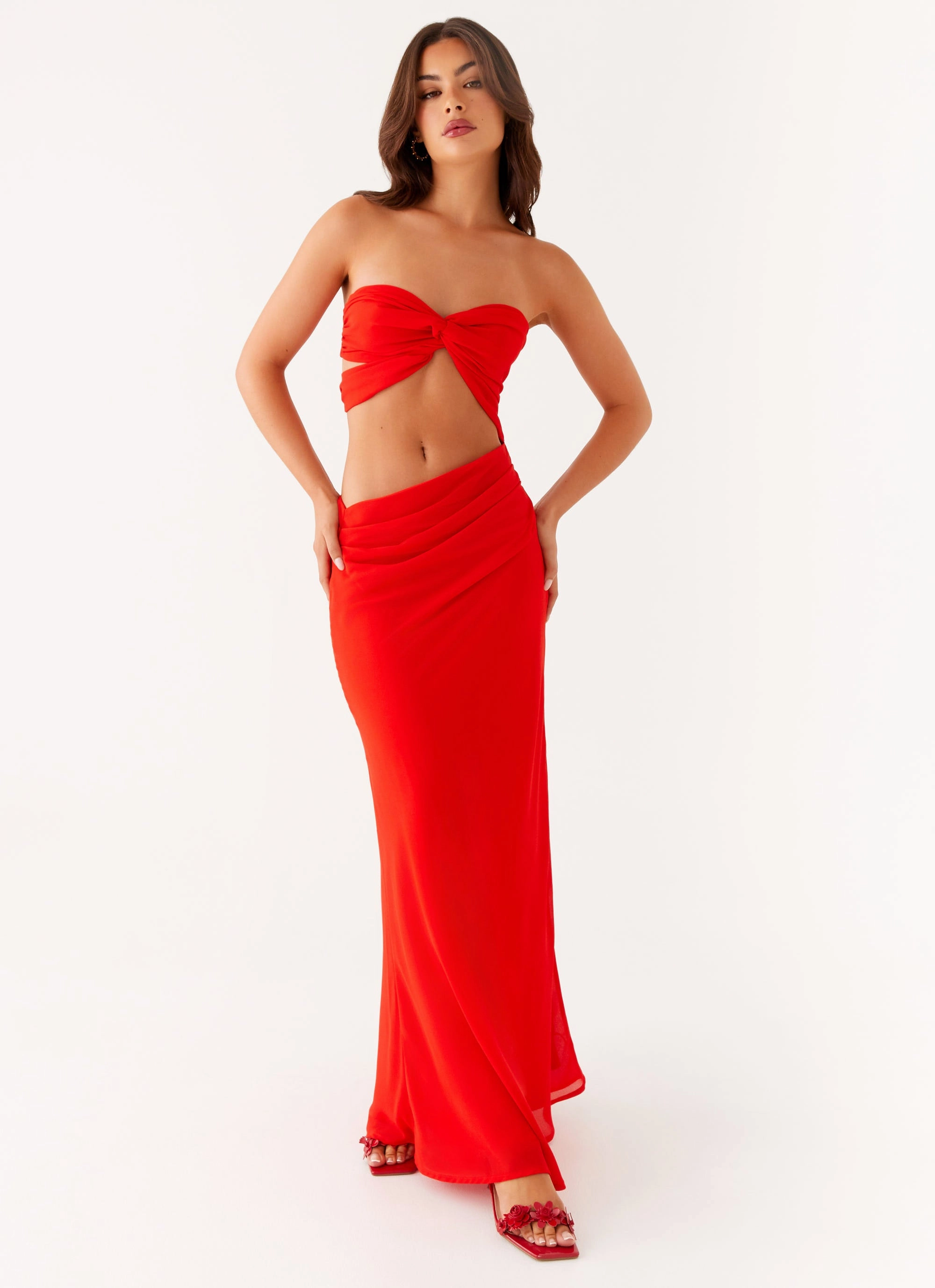 Smart Layers Carla Maxi Dress - Red
