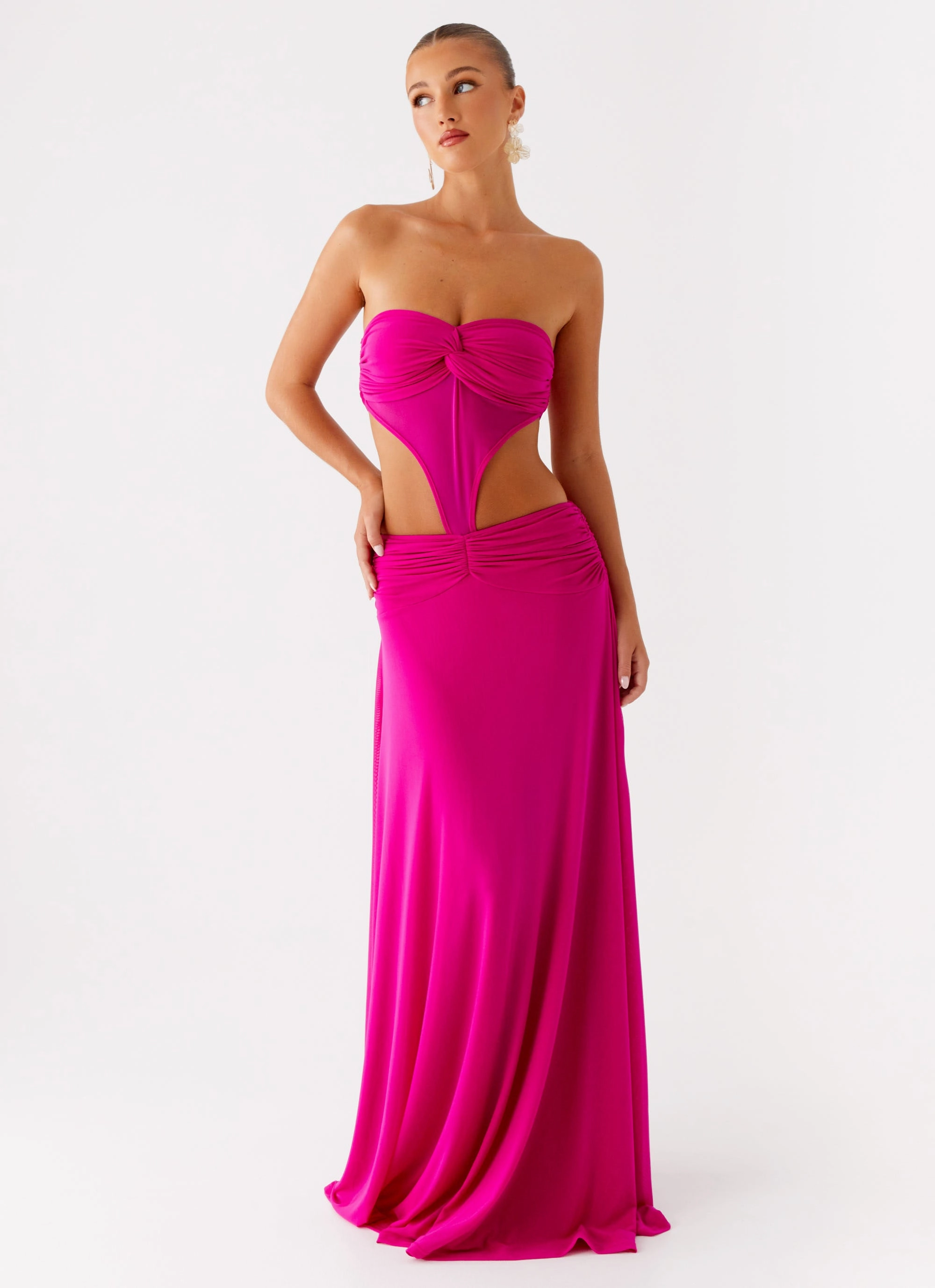 Carlene Maxi Dress - Fuchsia Effortless Vibe Statement Piece