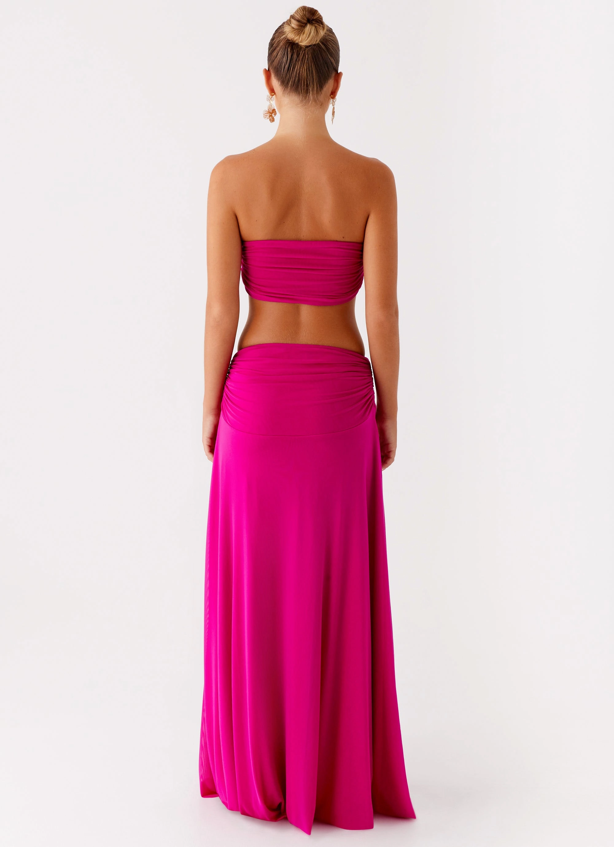 Carlene Maxi Dress - Fuchsia Versatile Layers Office Ease
