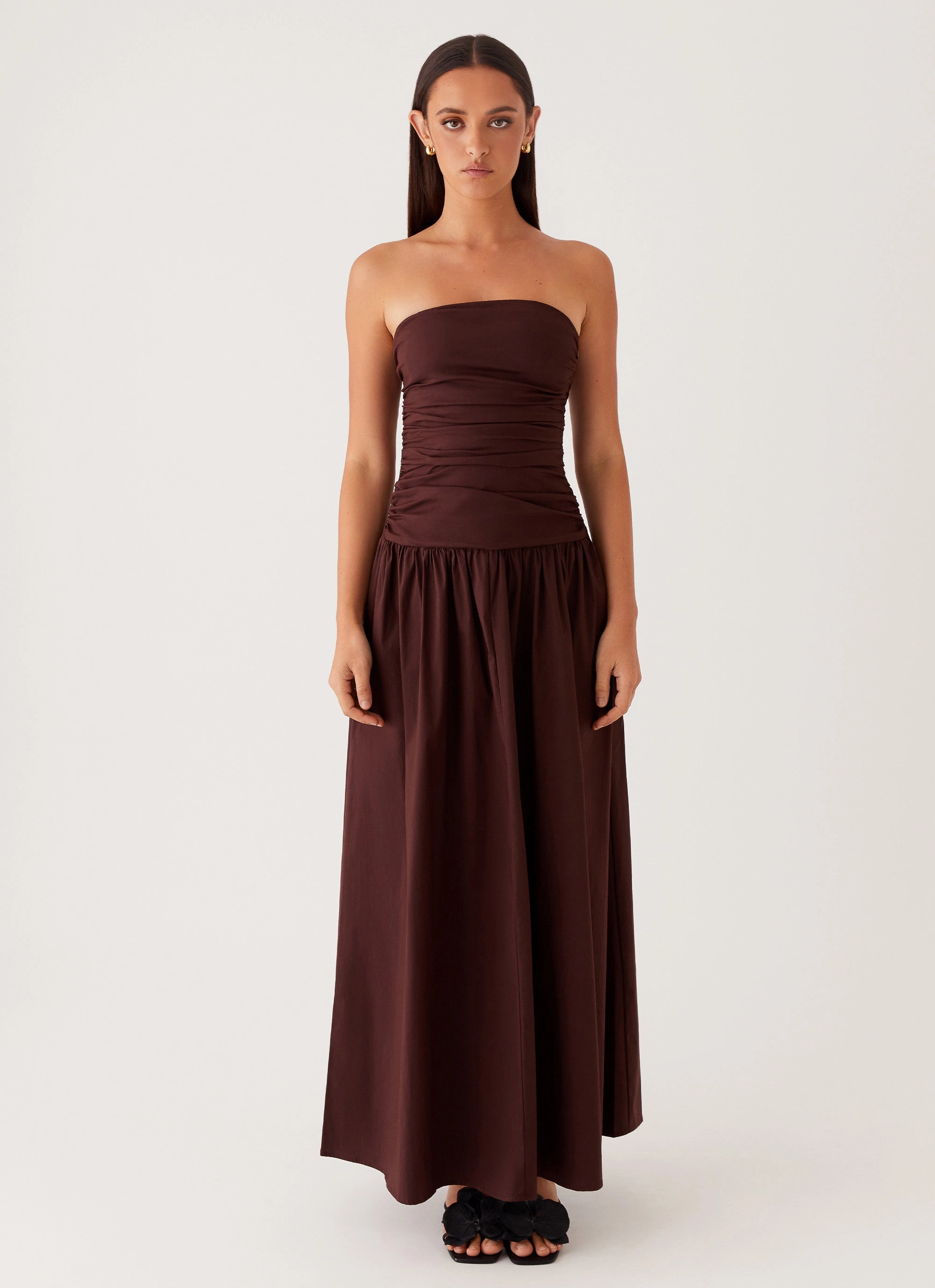 Carmel Maxi Dress - Brown Warm Layer