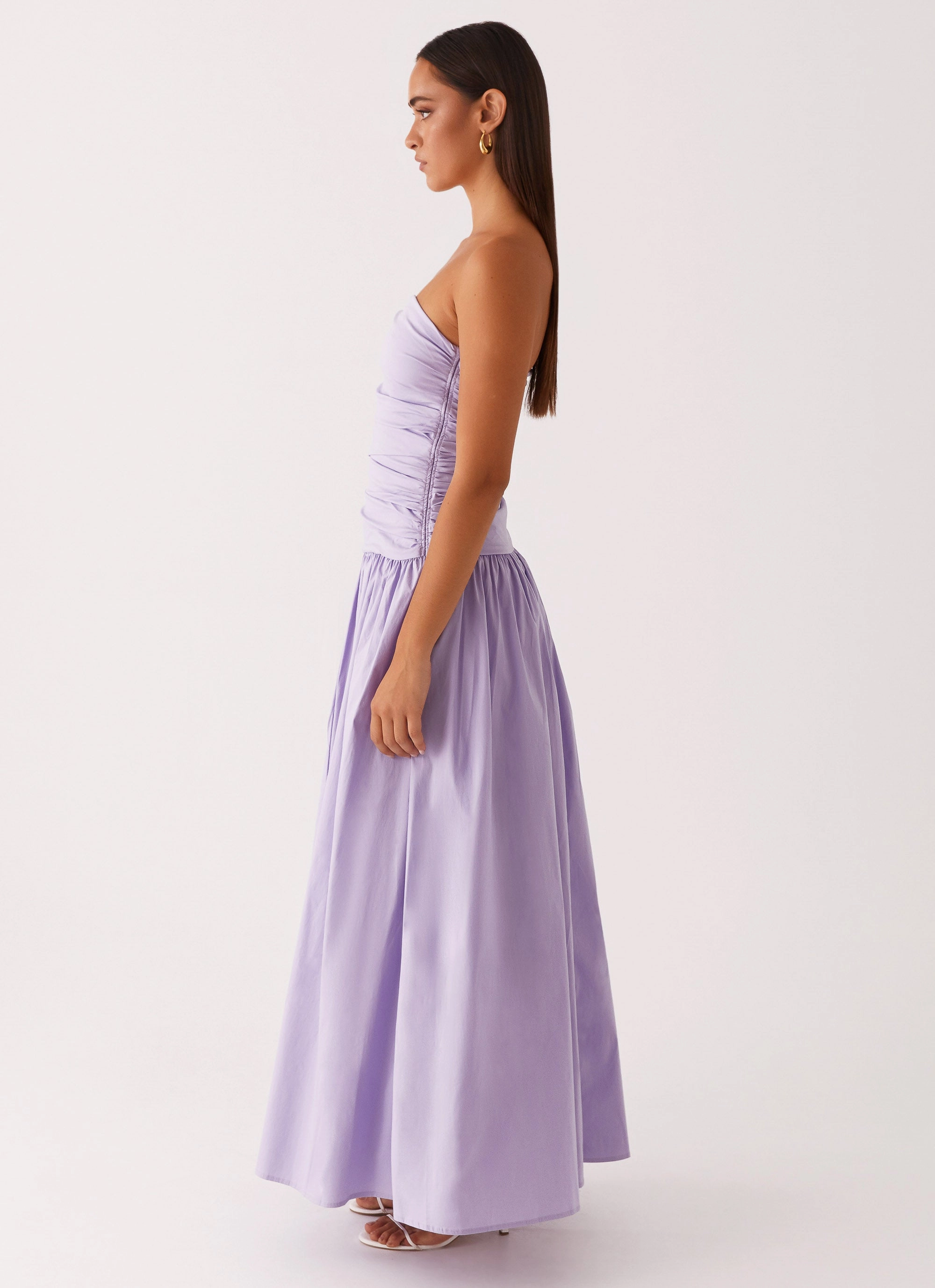 Carmel Maxi Dress - Lavender Layered Outerwear Wear