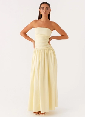 Carmel Maxi Dress - Yellow Luxury Appeal