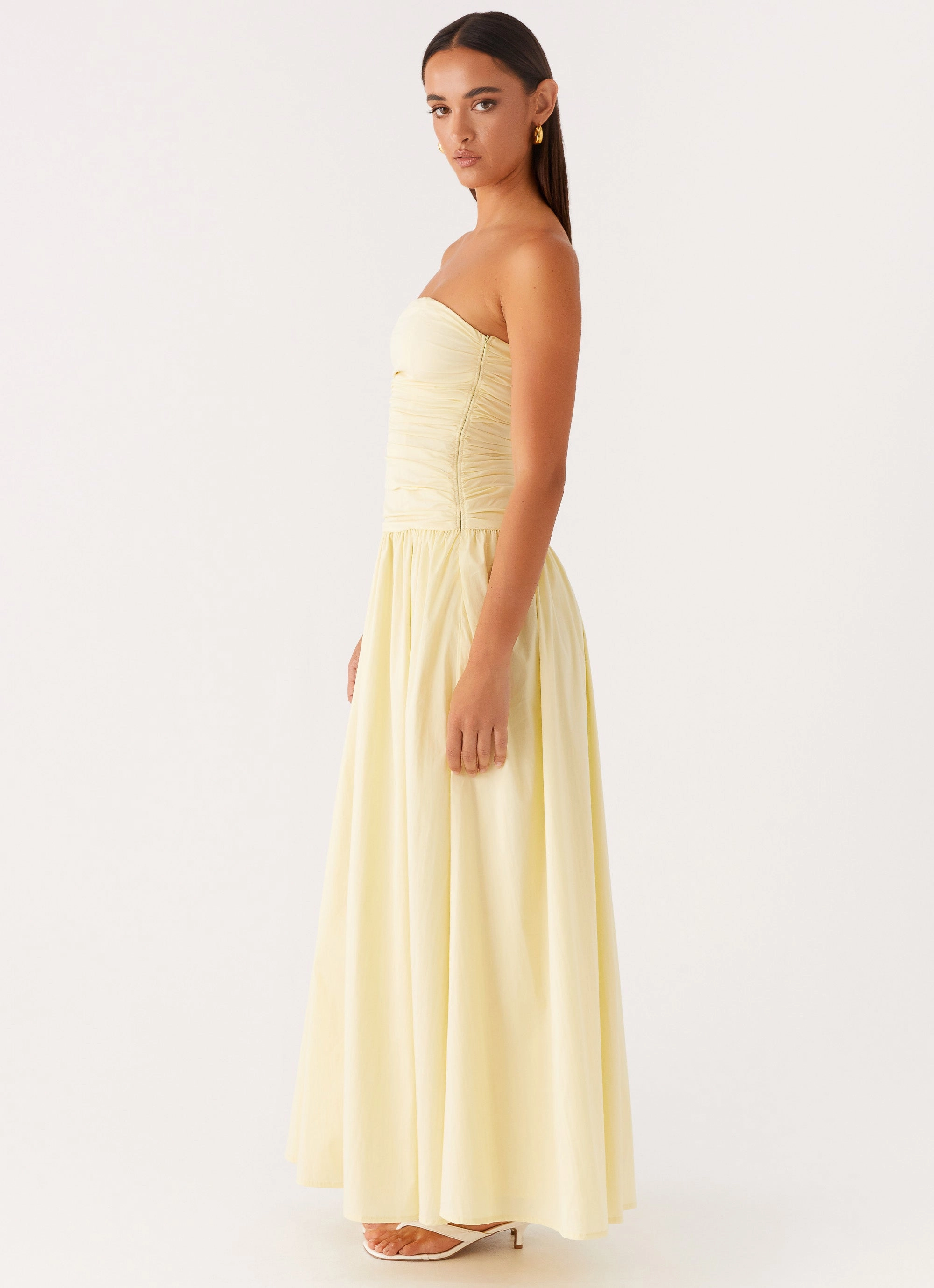 Carmel Maxi Dress - Yellow Autumn Outerwear