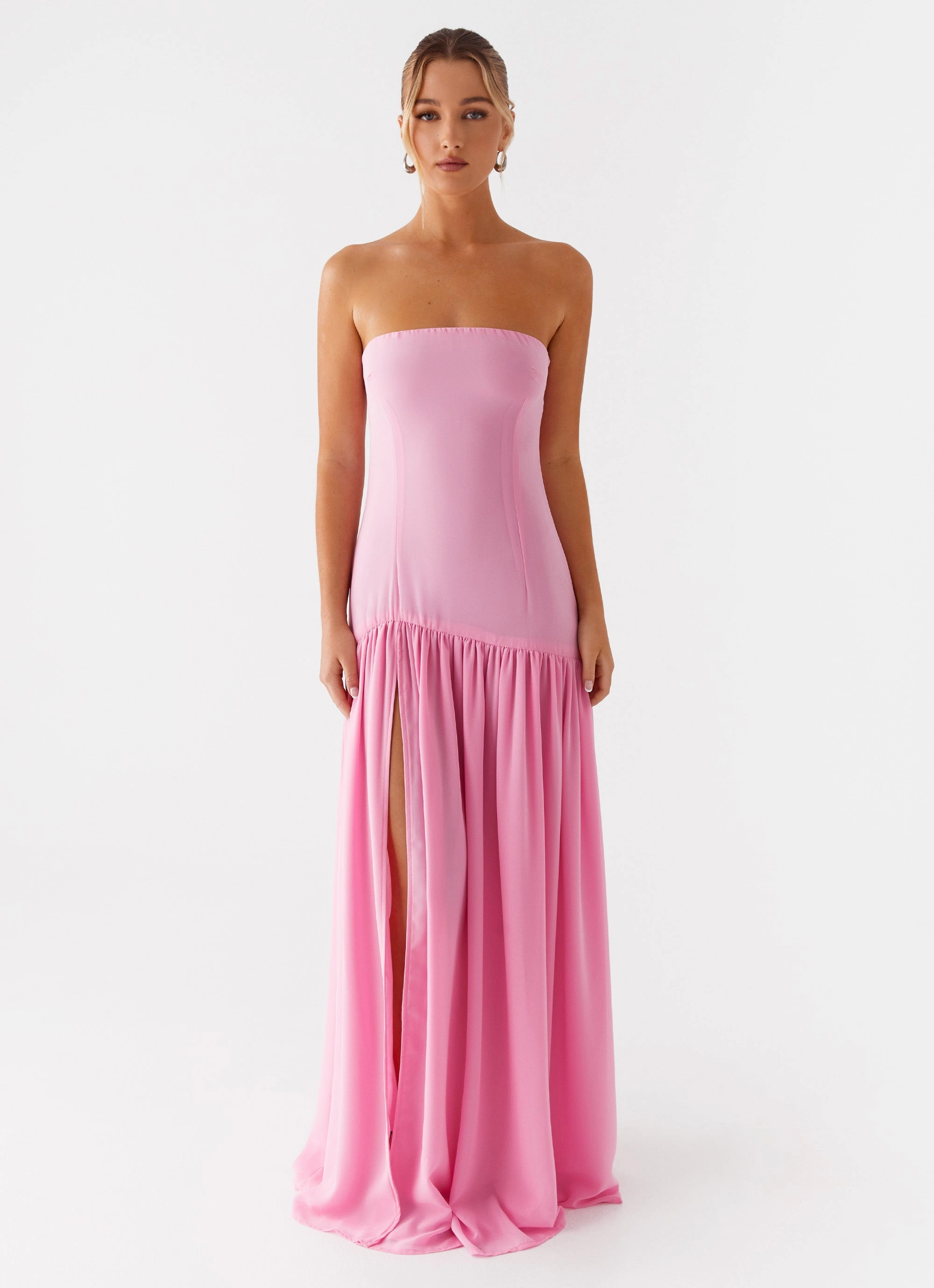 Bold Statement Eden Strapless Maxi Dress - Pink