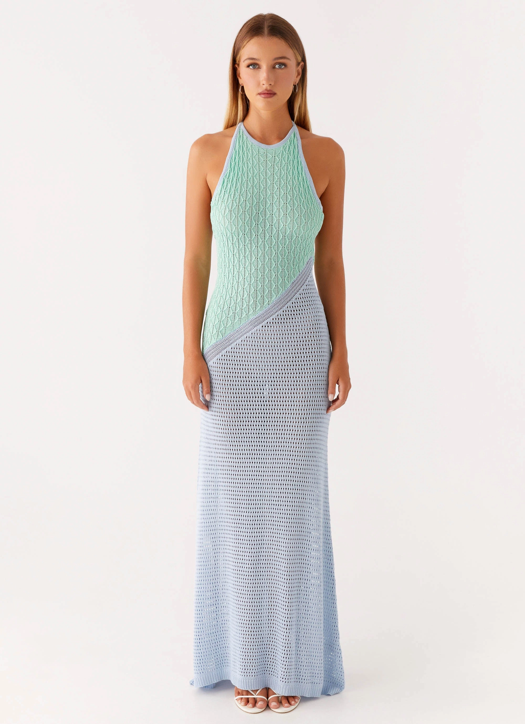 Subtle Mood City Style Caspa Crochet Maxi Dress - Multi