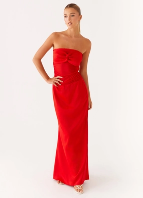 Formal dinner wear Rewind Maxi Dress - Tangerine