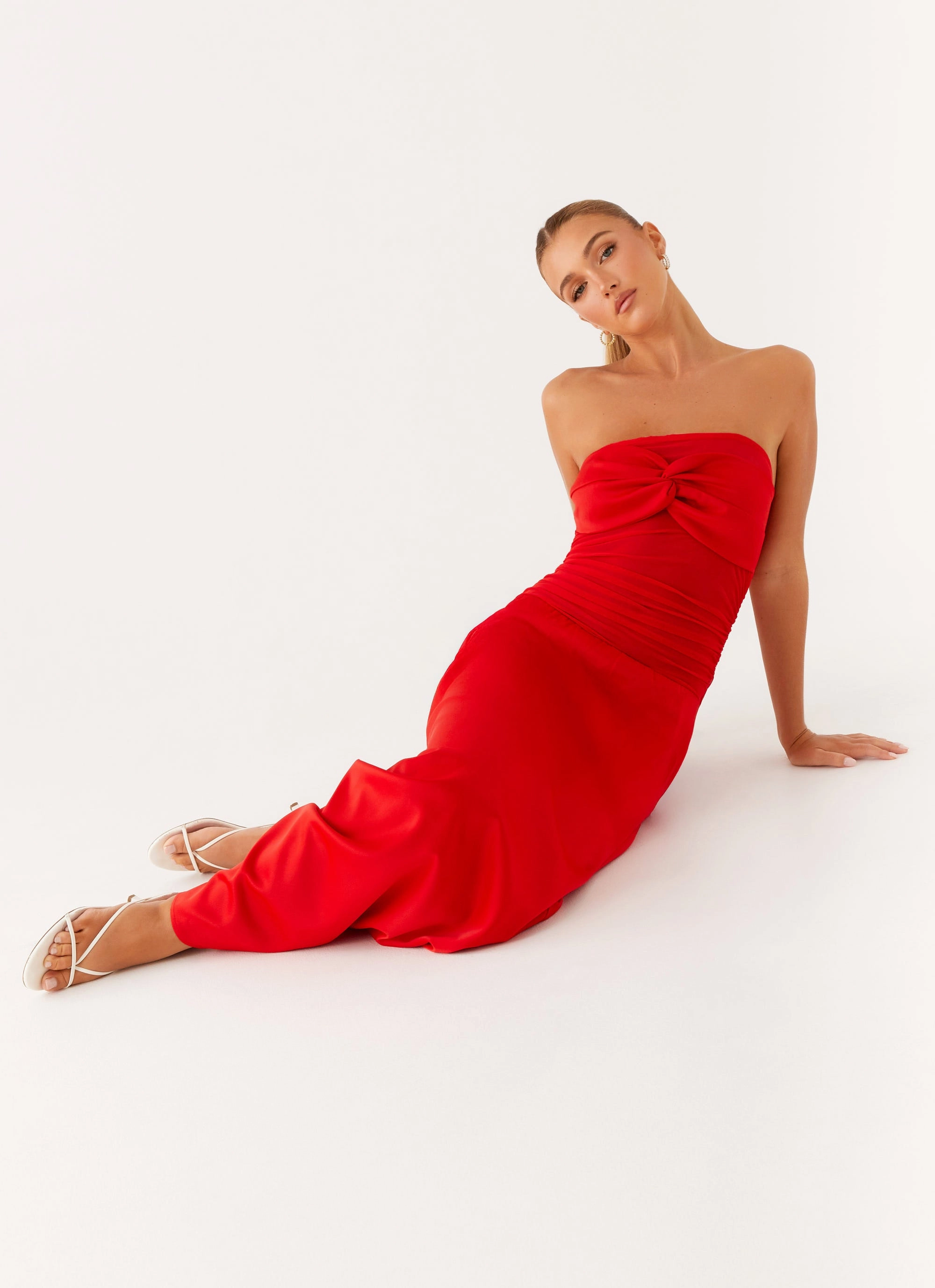 Flowing Fit Rewind Maxi Dress - Tangerine