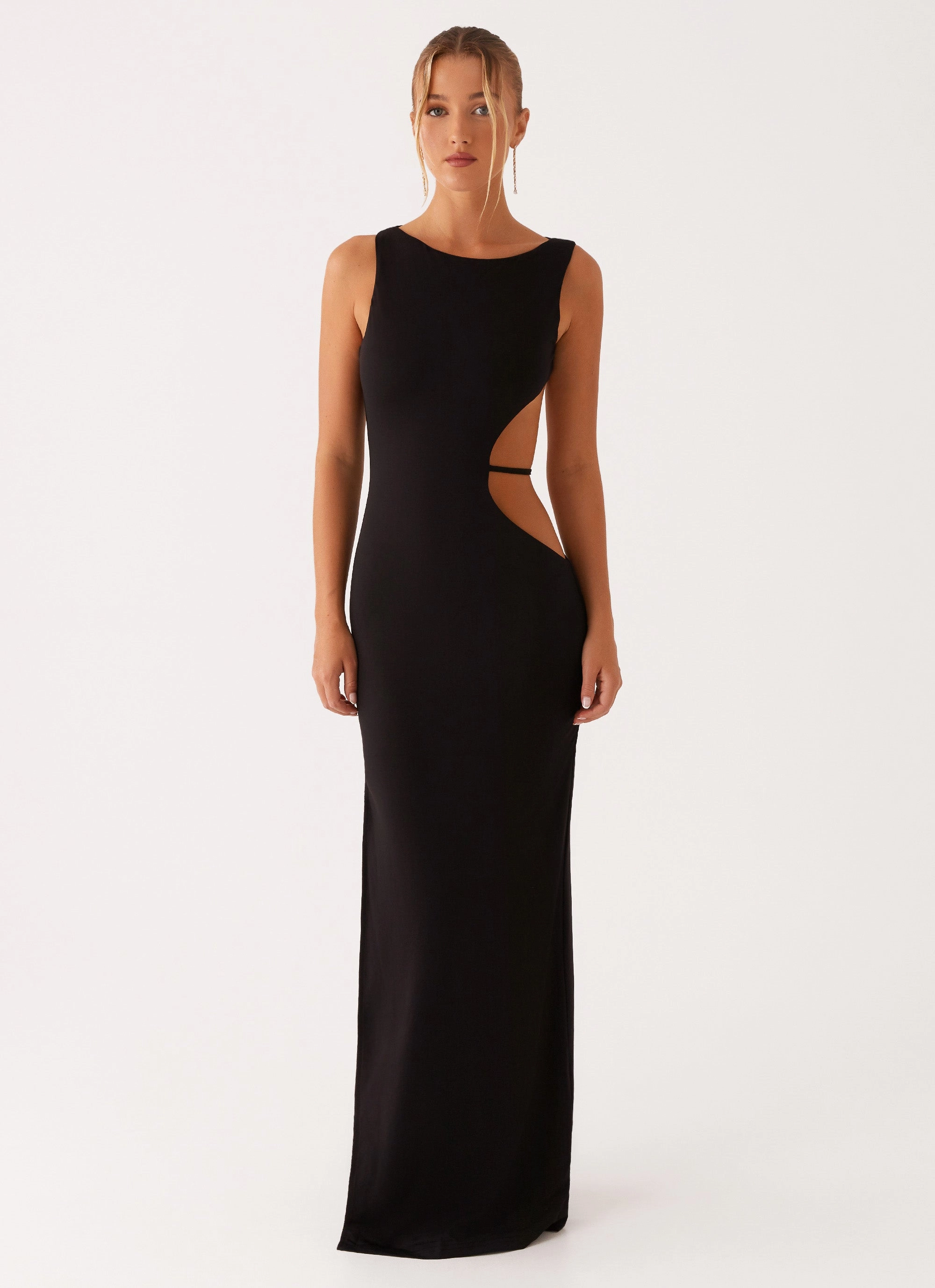City Commuter Knee Length Sutton Maxi Dress - Black