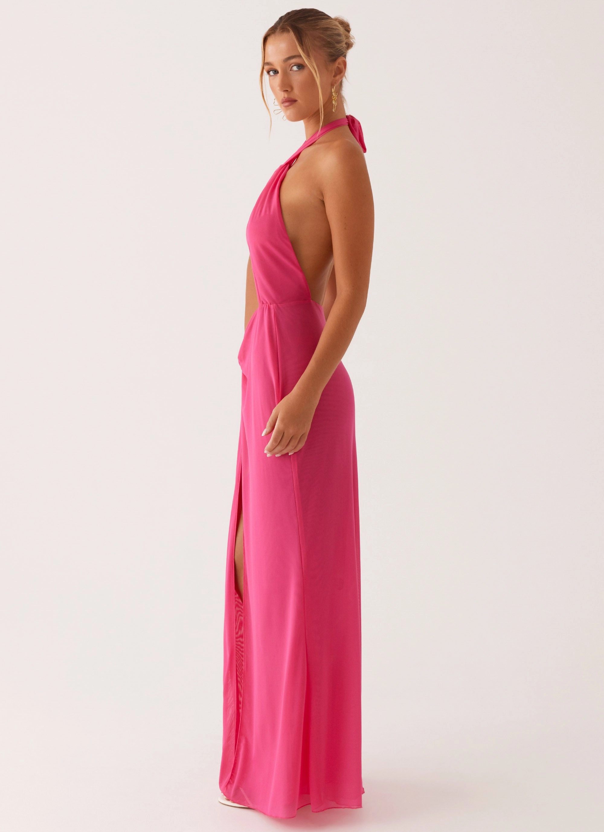 Soft Tones Centre Stage Maxi Dress - Pink