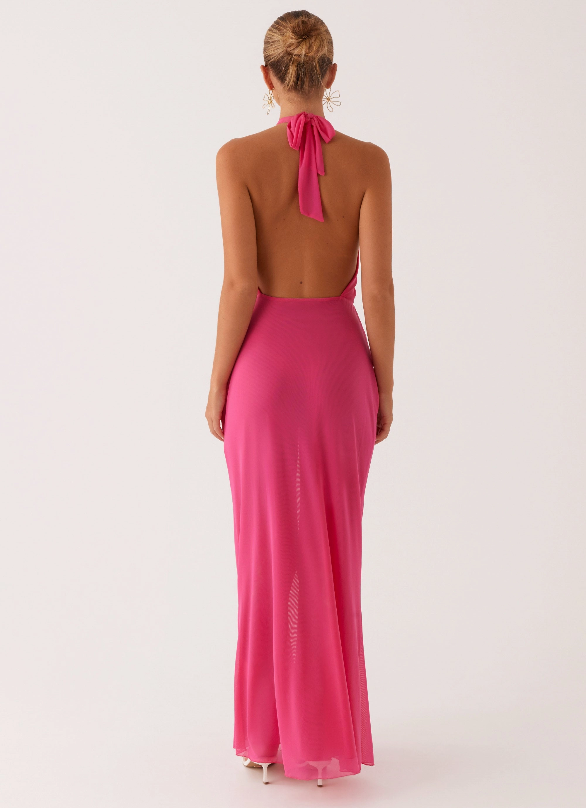 Practical Winter Coat Centre Stage Maxi Dress - Pink