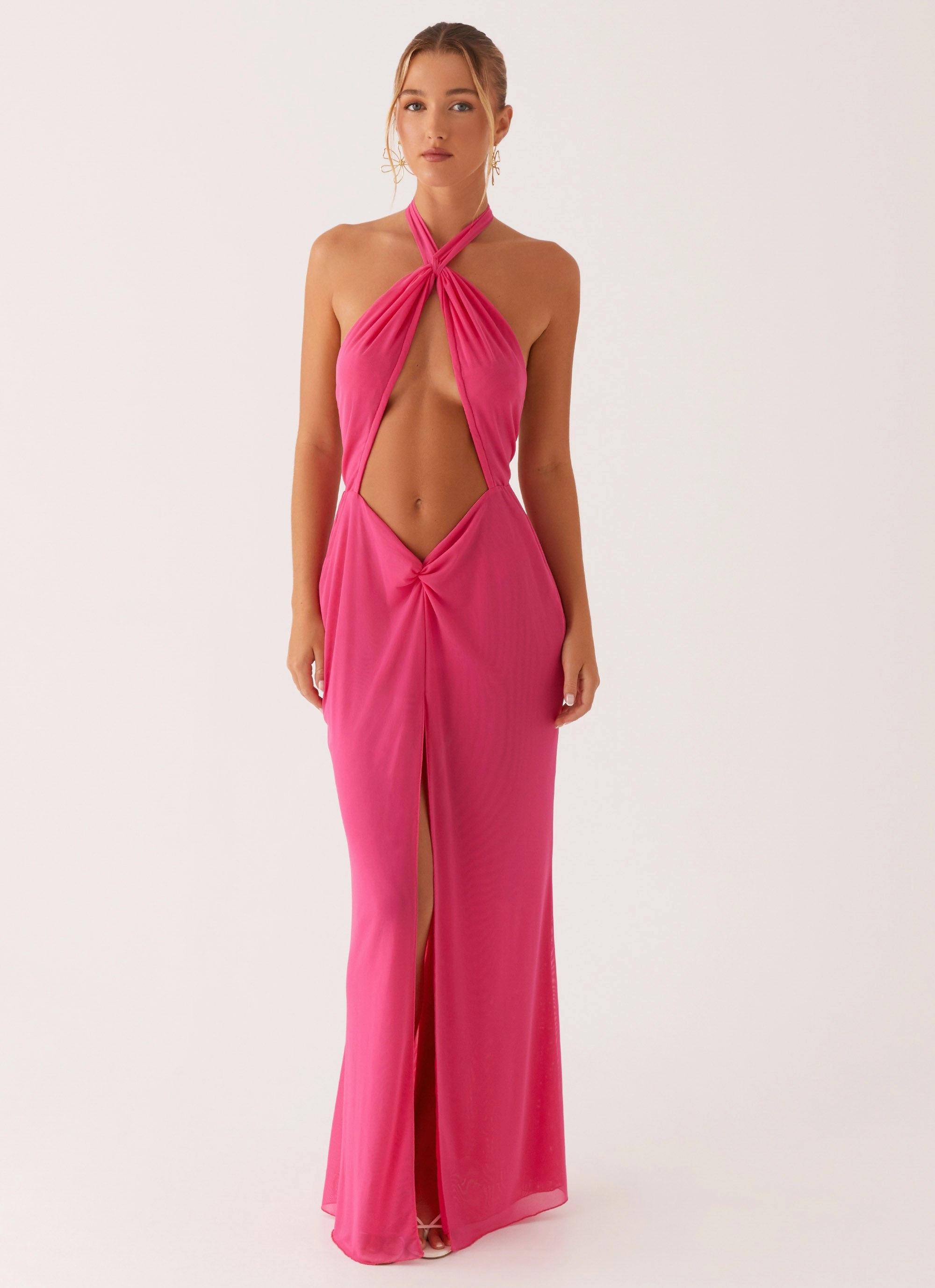 Centre Stage Maxi Dress - Pink Garden-Party Sage Glow