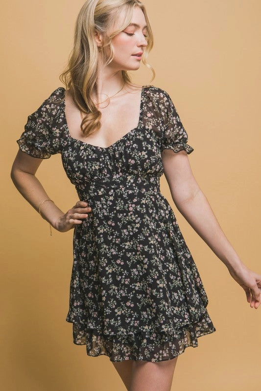 Chunky Cable Pattern Subtle Elegance Chanel Floral Print Tie Waist Romper