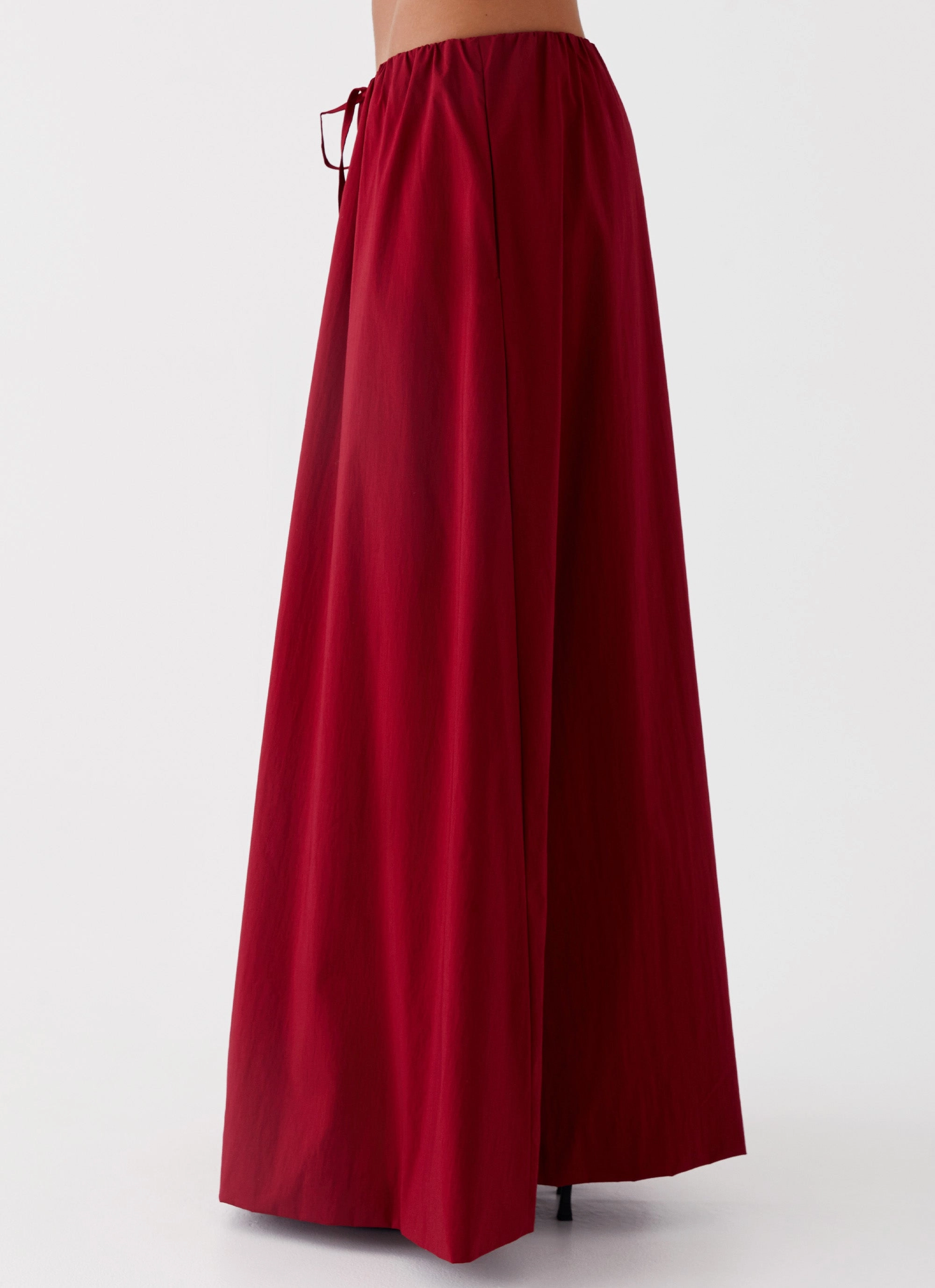 Cheryl Maxi Skirt - Cherry Red Simple Comfort Heritage Inspired