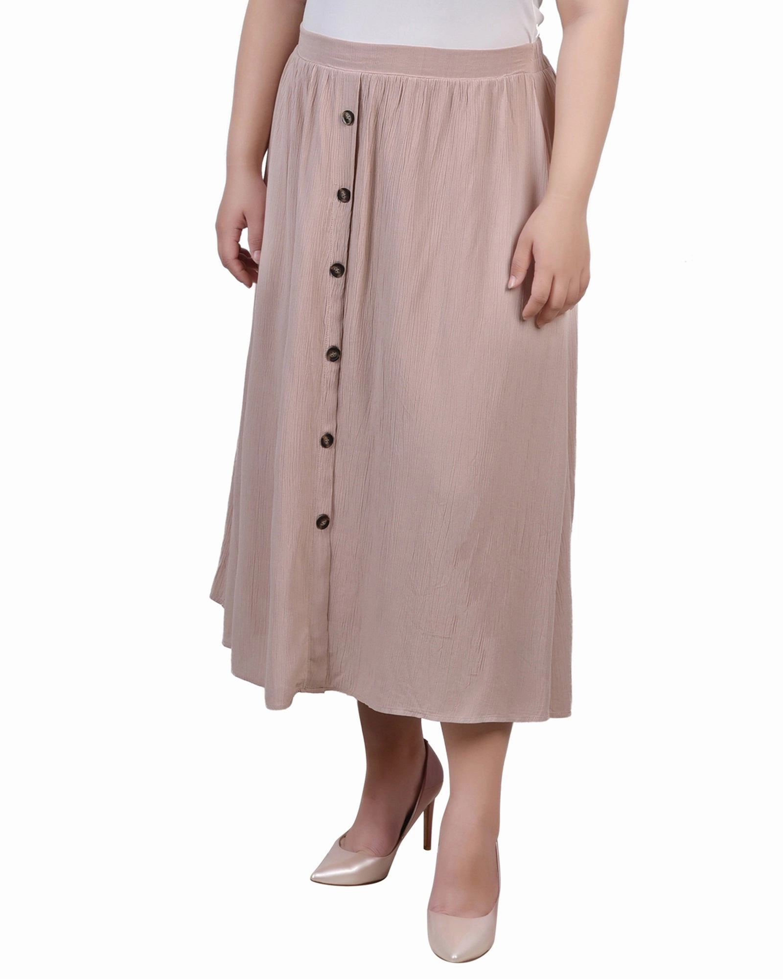 Plus Size Knee Length A Line Skirt Trend Ready