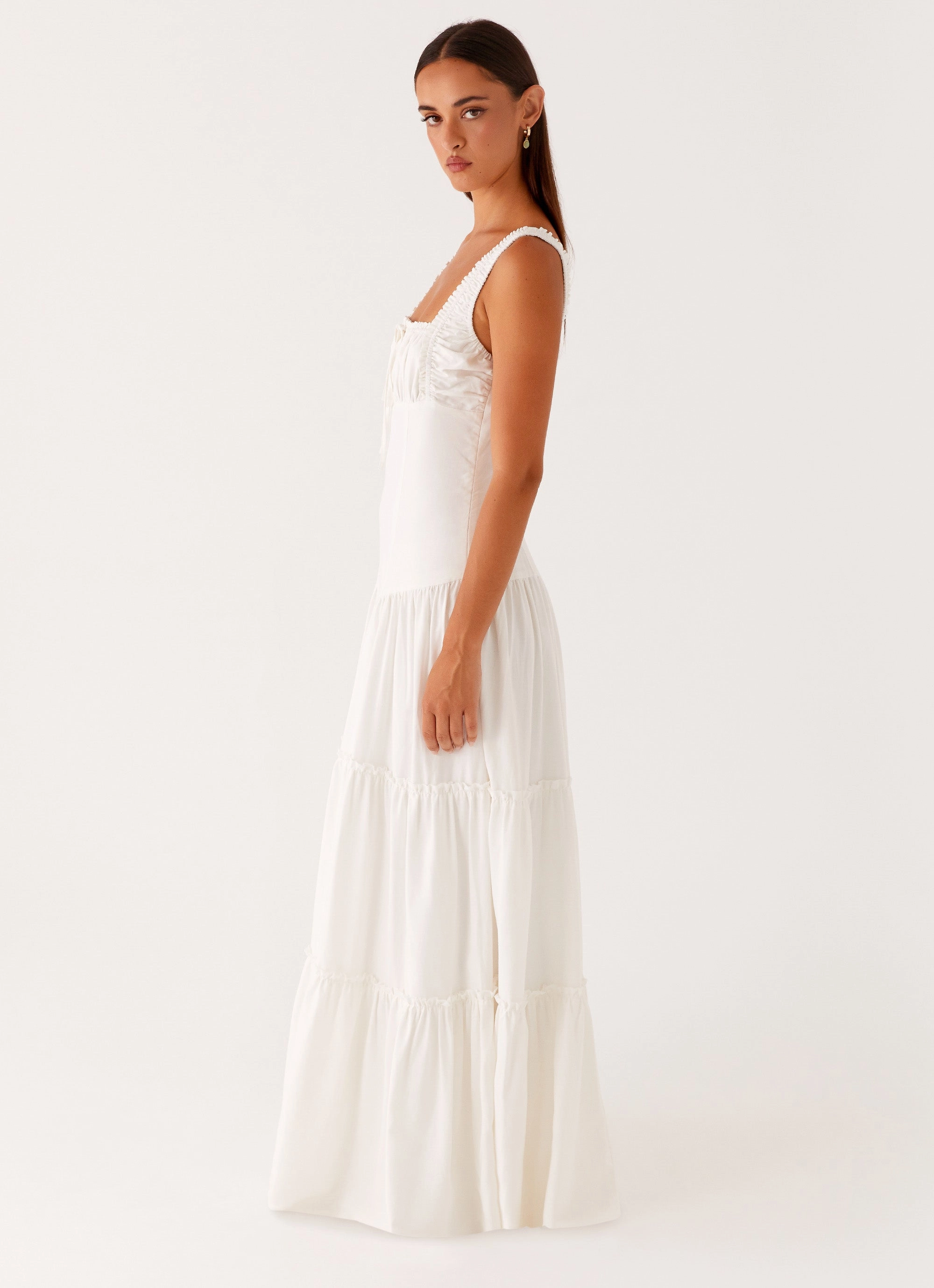 Minimalist Style Esme Maxi Dress - White