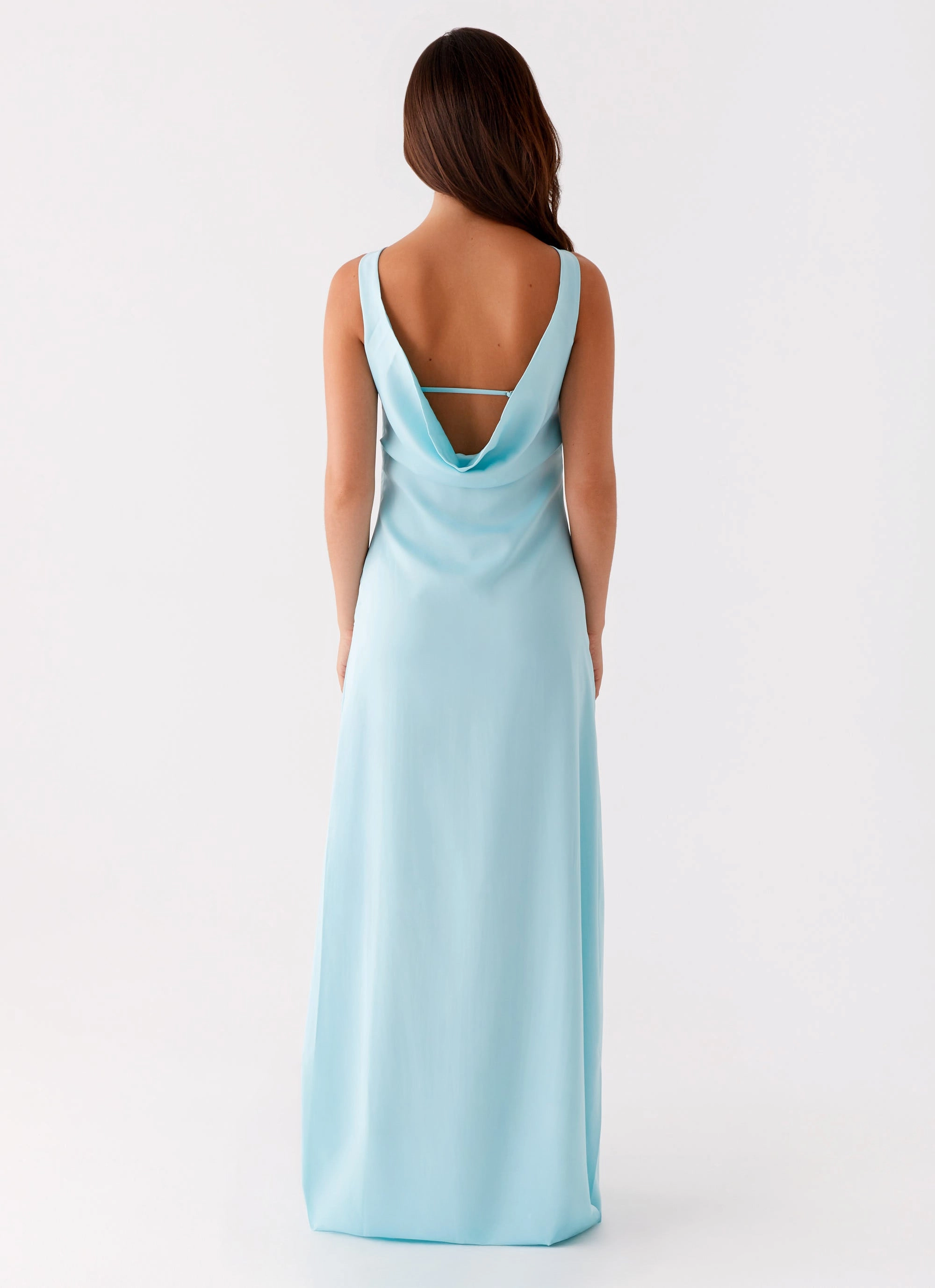 Textured Finish Ronnie Maxi Dress - Blue