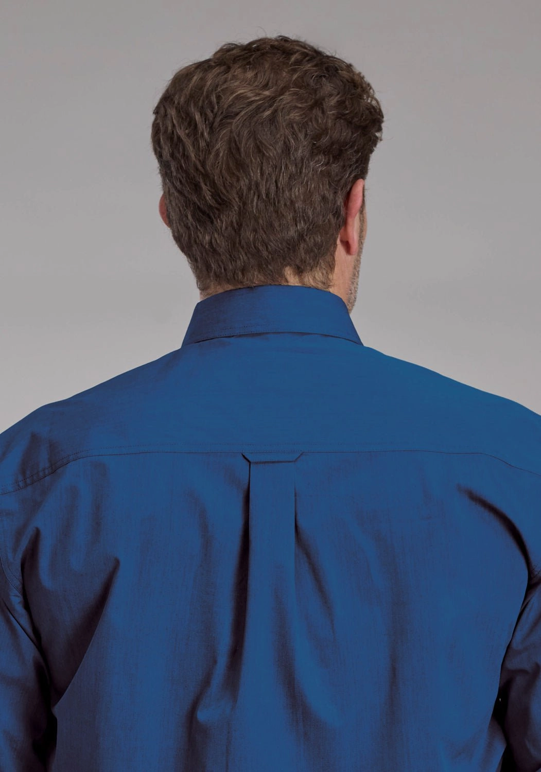 Tailored Cuffs Roper Mens 2249 Black Fill Blue 100% Cotton 1 Pkt L/S Shirt