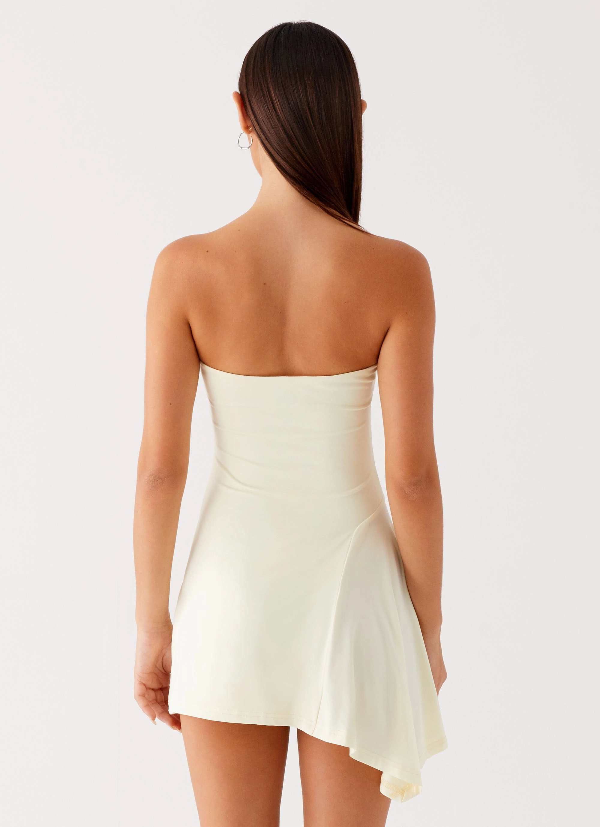 Timeless Outerwear Sana Strapless Mini Dress - Yellow