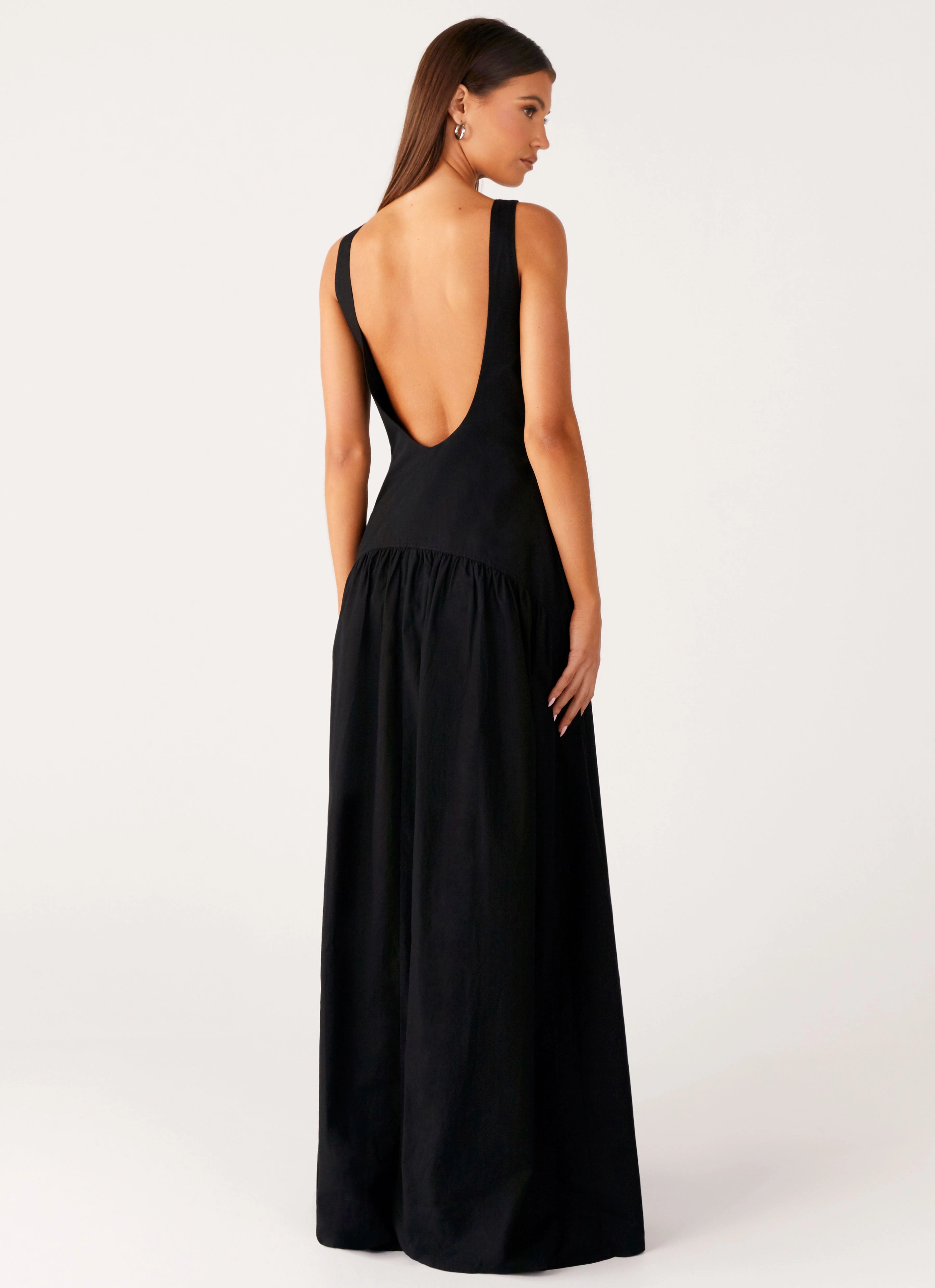 Morena Maxi Dress - Black Modern Minimal